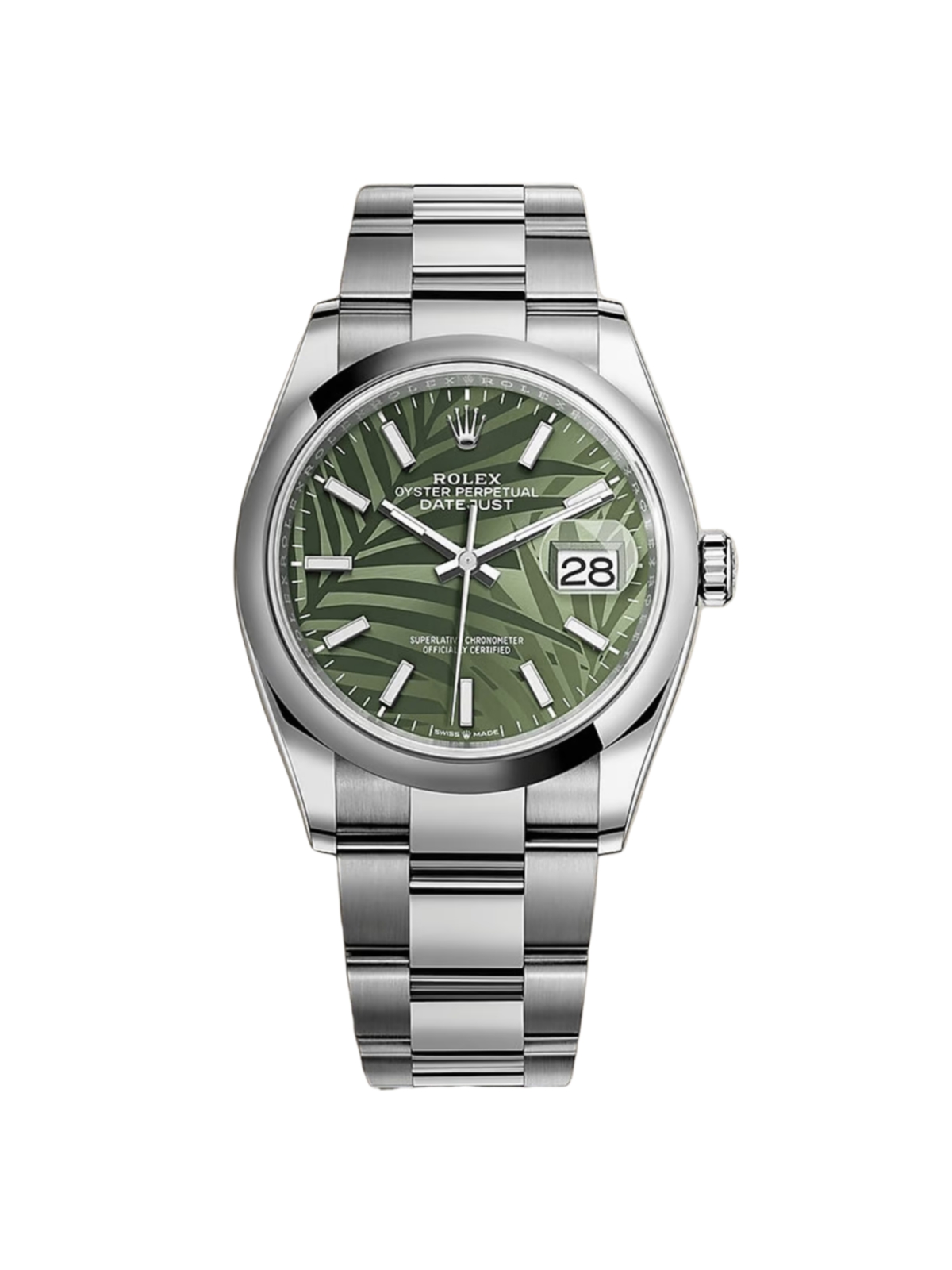 【Super Clone】RLX  Datejust 36mm 126200 Green Dial Watch
