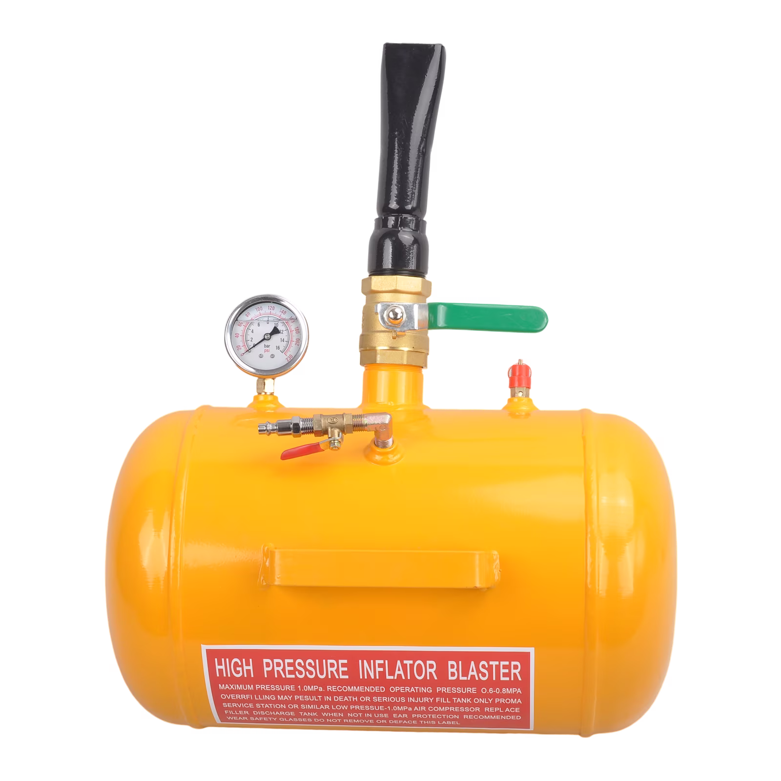5 Gallon Air Tire Bead Seater Blaster Tool Seating Inflator W/Gauge Yellow