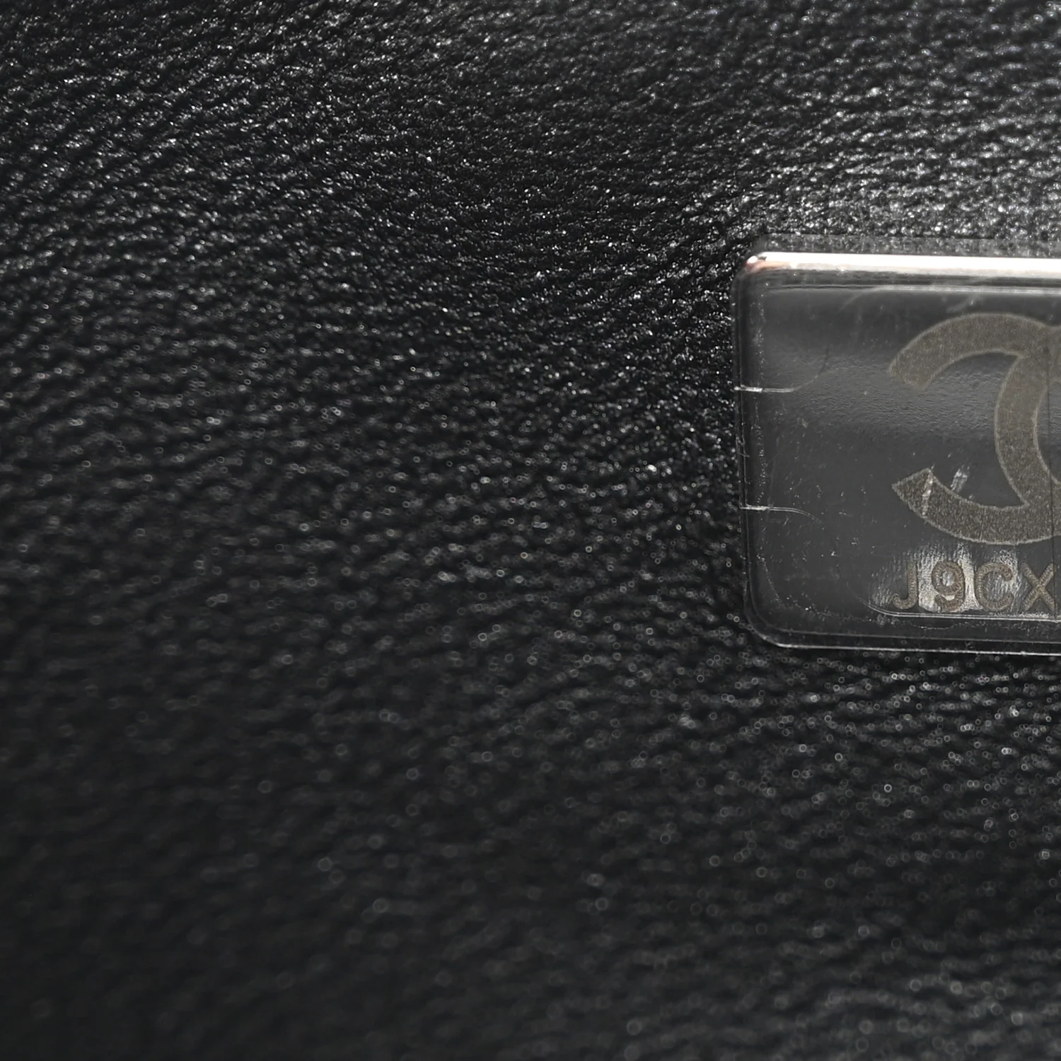 Pearly Lambskin Quilted Mini Rectangular Flap So Black