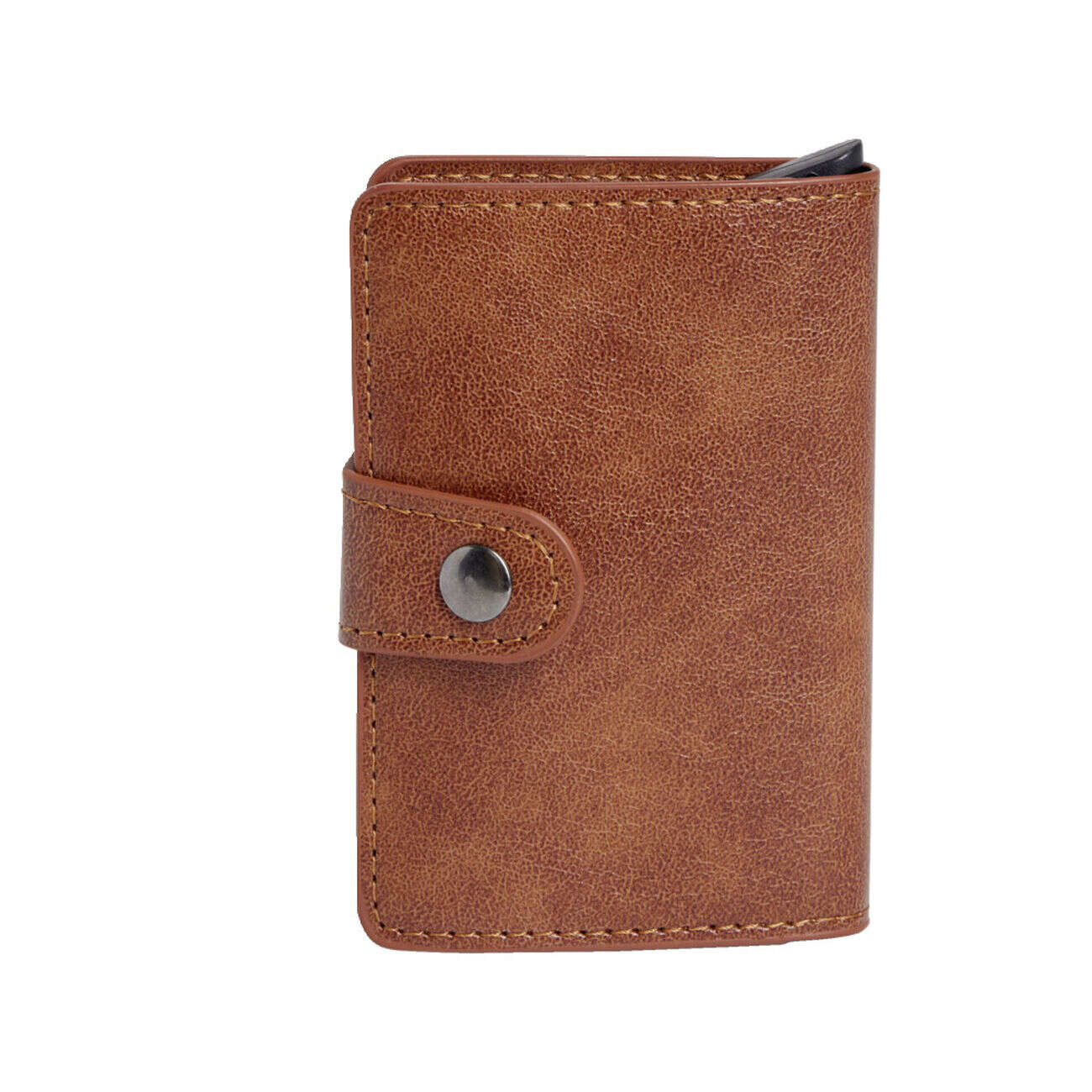 Portefeuille noir polyuréthane avec boitier RFID