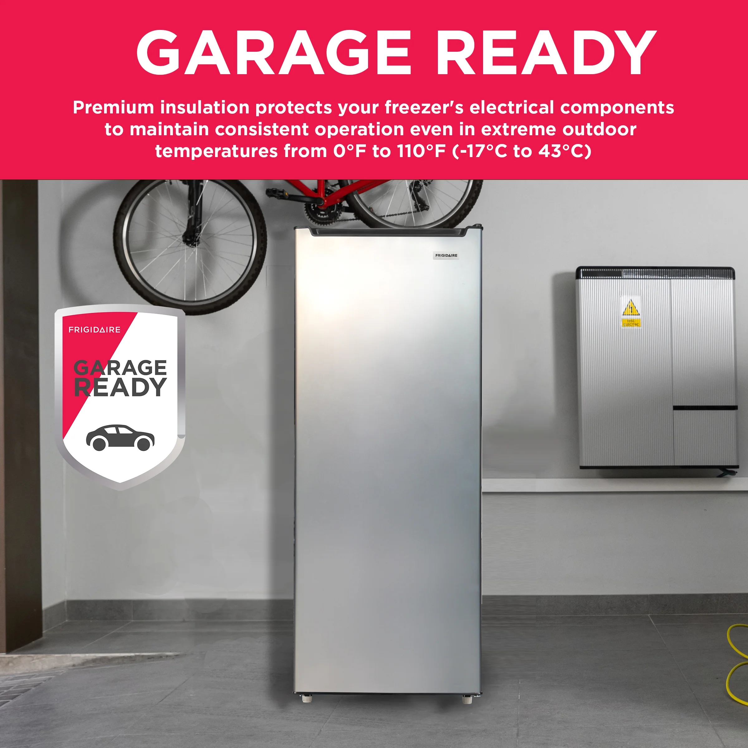 Congélateur vertical Frigidaire 6,5 pi³ (2025), Platine