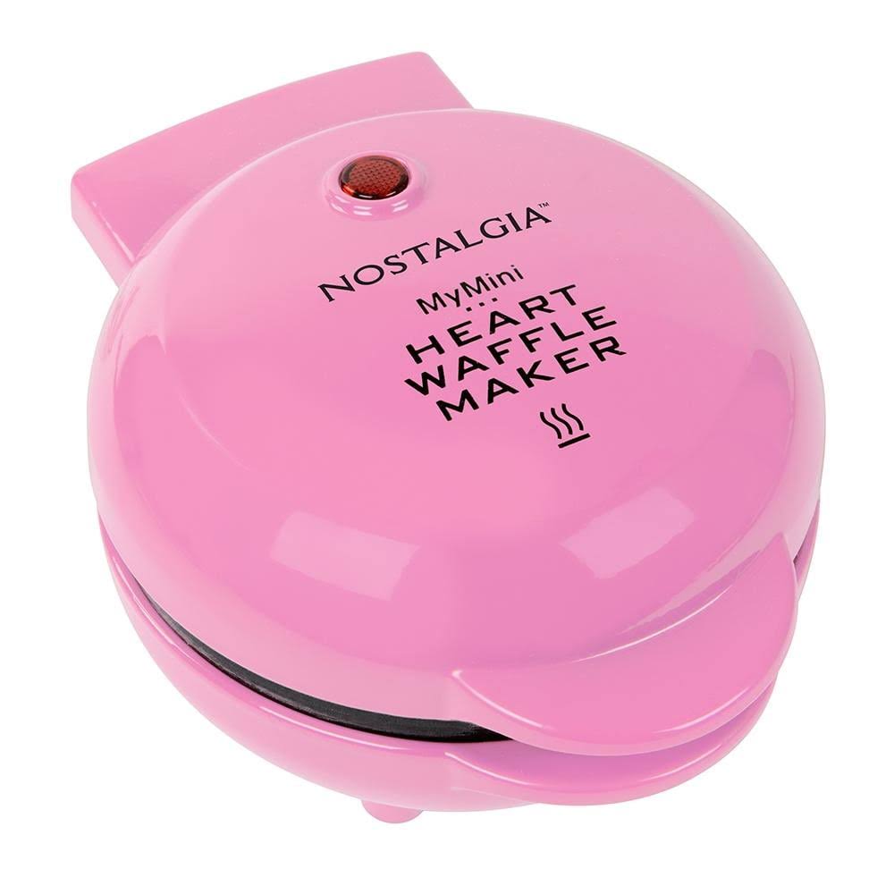 Nostalgia Kitchen | Mini Heart Waffle Maker | Color: Pink | Size: Os | Gabyroper's Closet