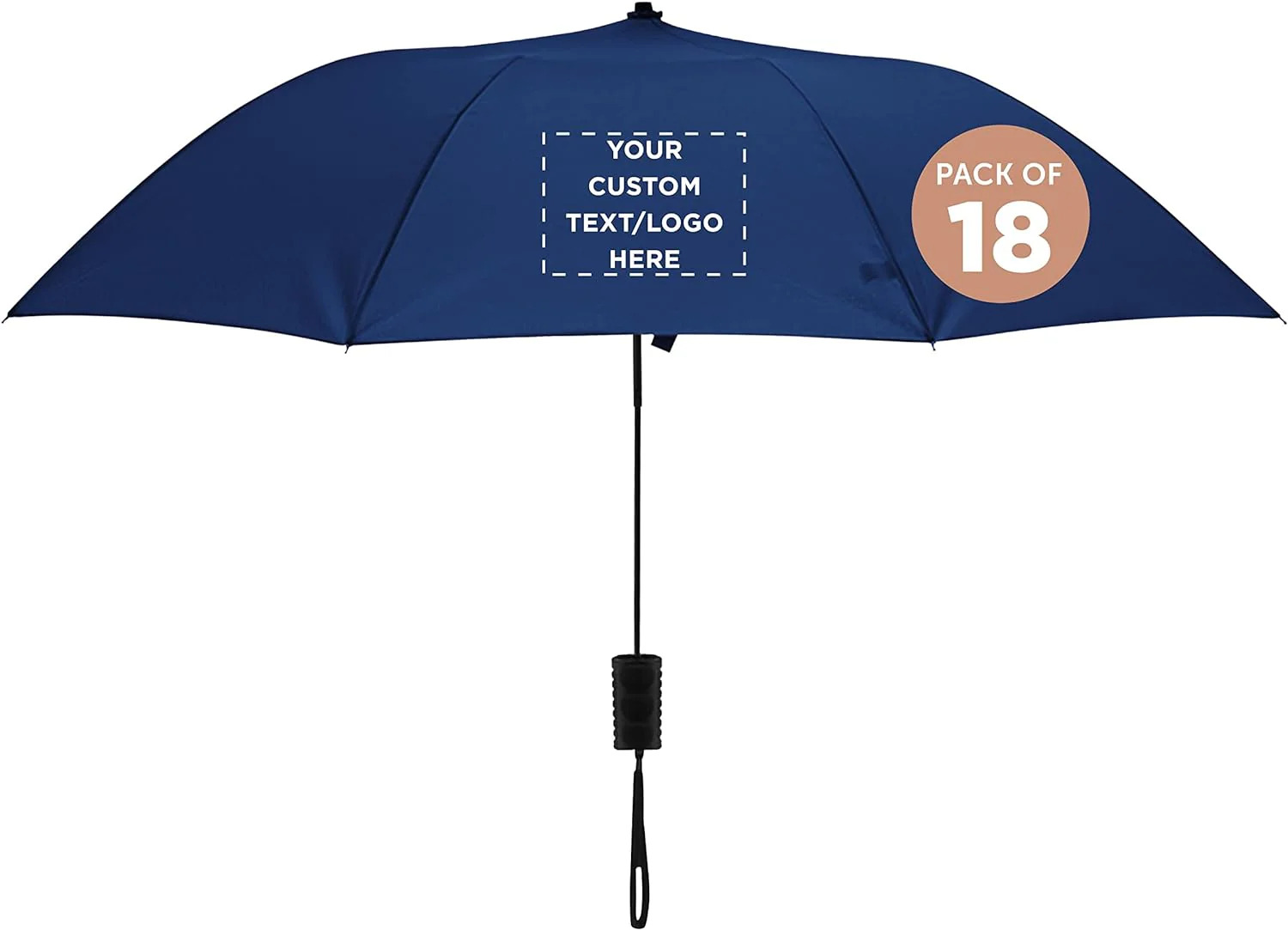 DISCOUNT PROMOS Compact Manual Folding Umbrellas