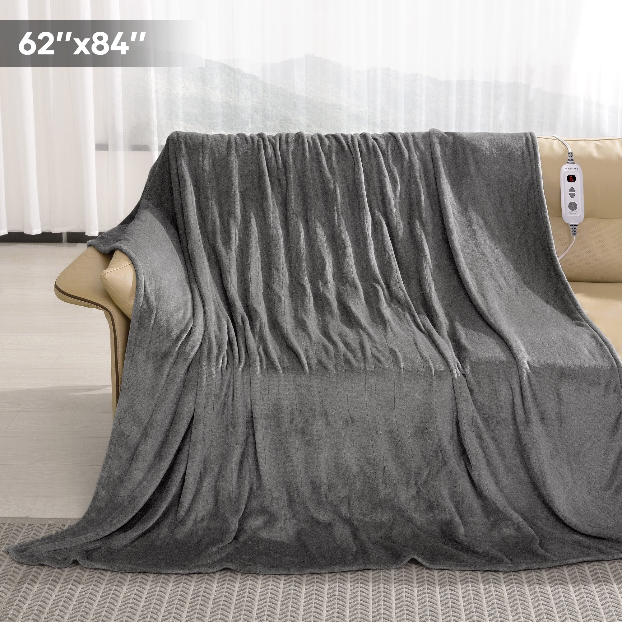 MARNUR Electric Heated Blanket Twin Size 62
