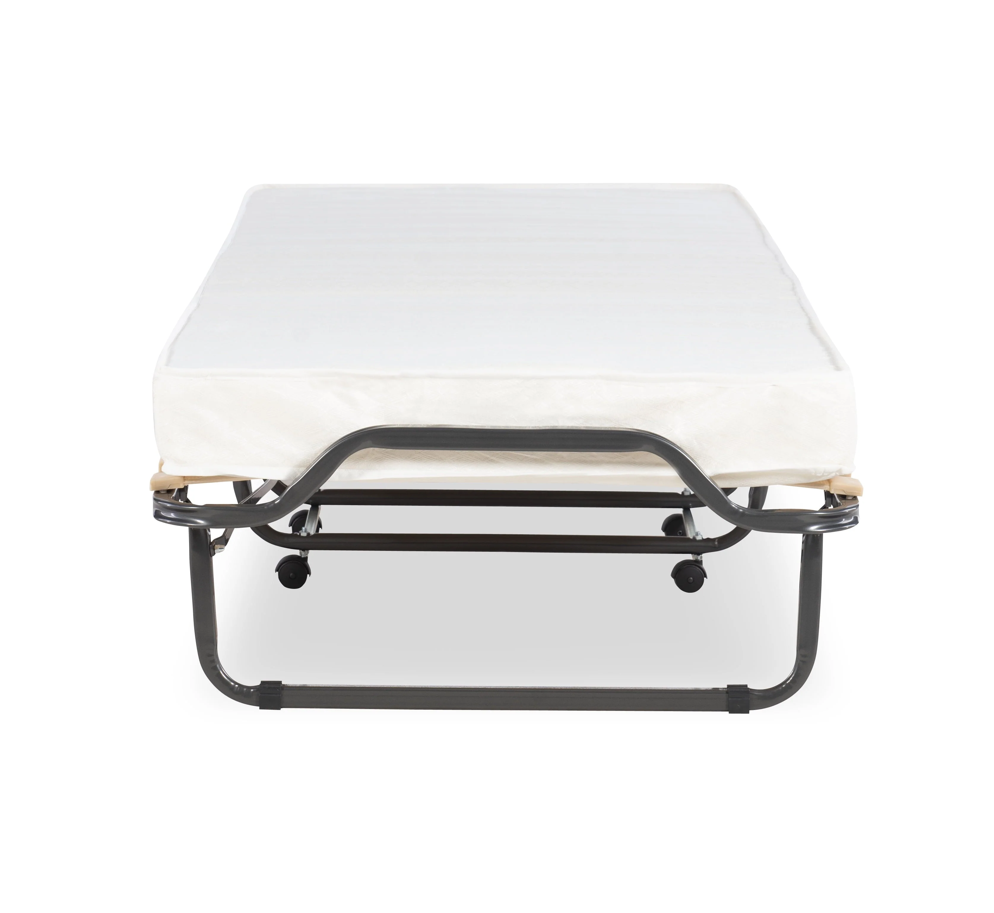 Luxor Folding Rollaway Guest Bed with 4" Foam Mattress with Memory Foam Layer, Single Size Image 6