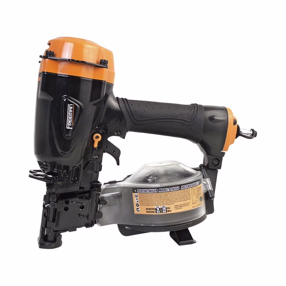 Freeman PCN450 Pneumatic 15 Degree 1-3/4 Rapid Fire Coil Roofing Nailer
