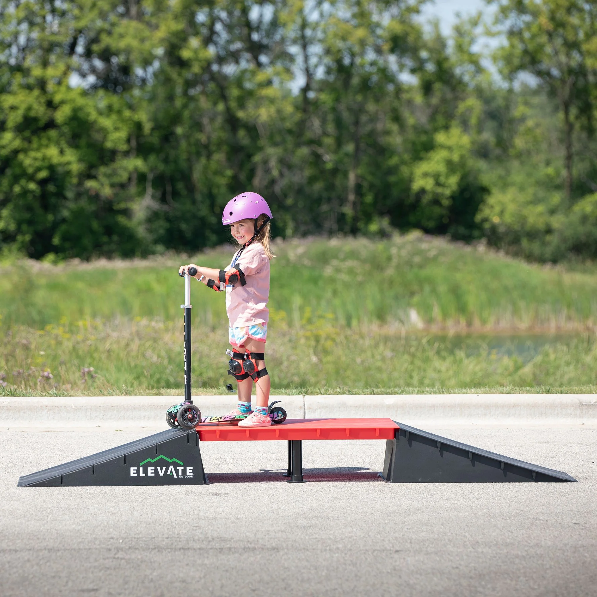 Elevate Outdoor EZ - Link Skateboard Ramp Set
