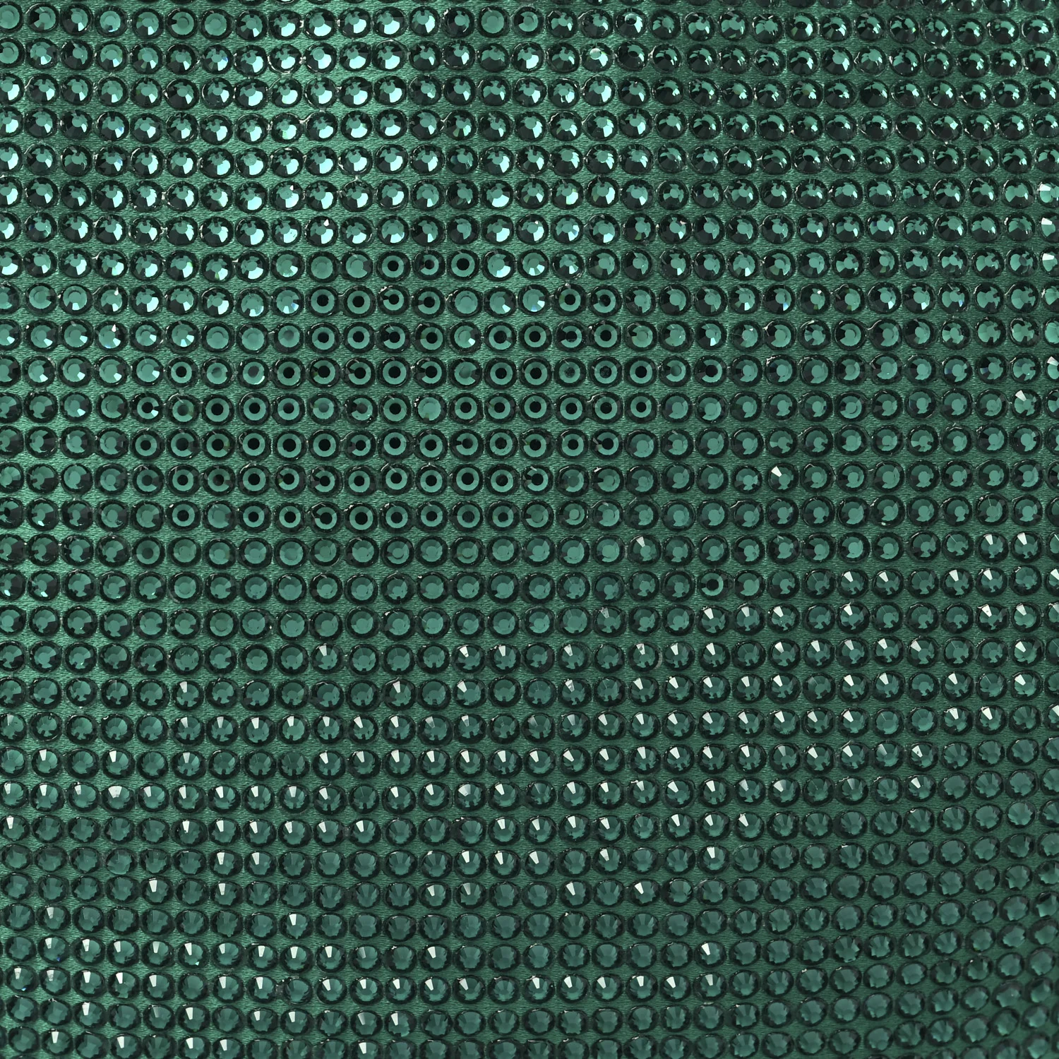 Crystal Embellished Satin Mini Hotfix Jodie Emerald