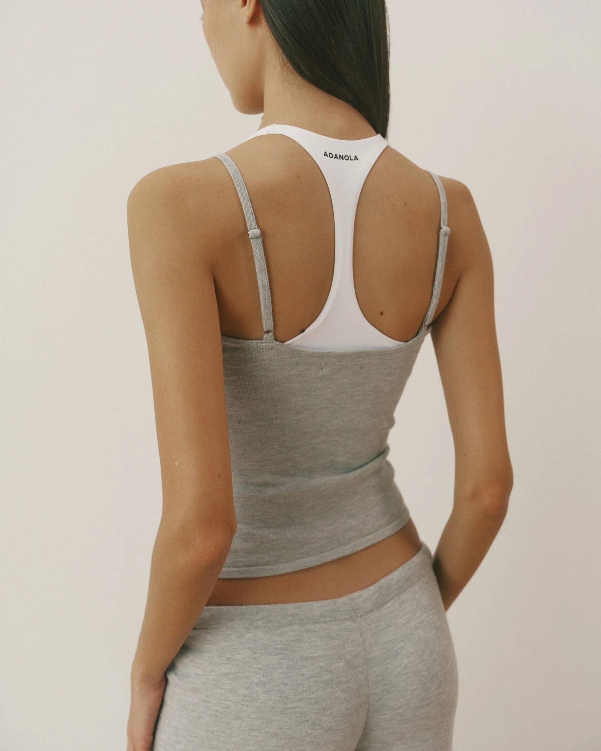 Knit Cami Top - Grey Melange