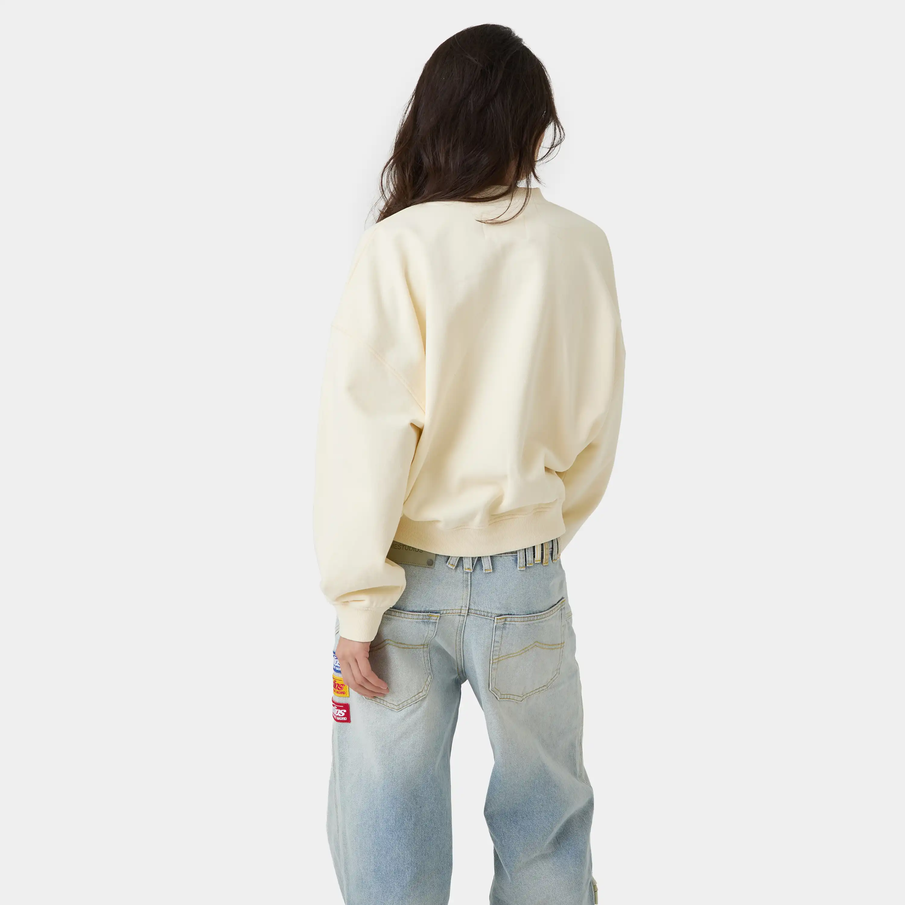 Staple Off Sand Oversized Crewneck