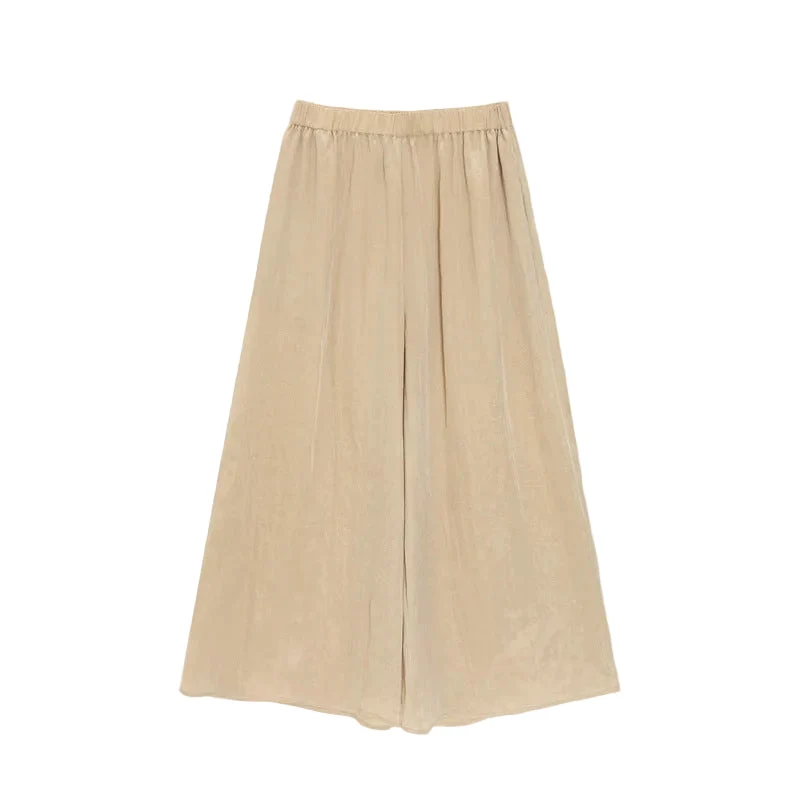 LONGÉ Women's Cupro Nylon Blend Wide-Leg Pants