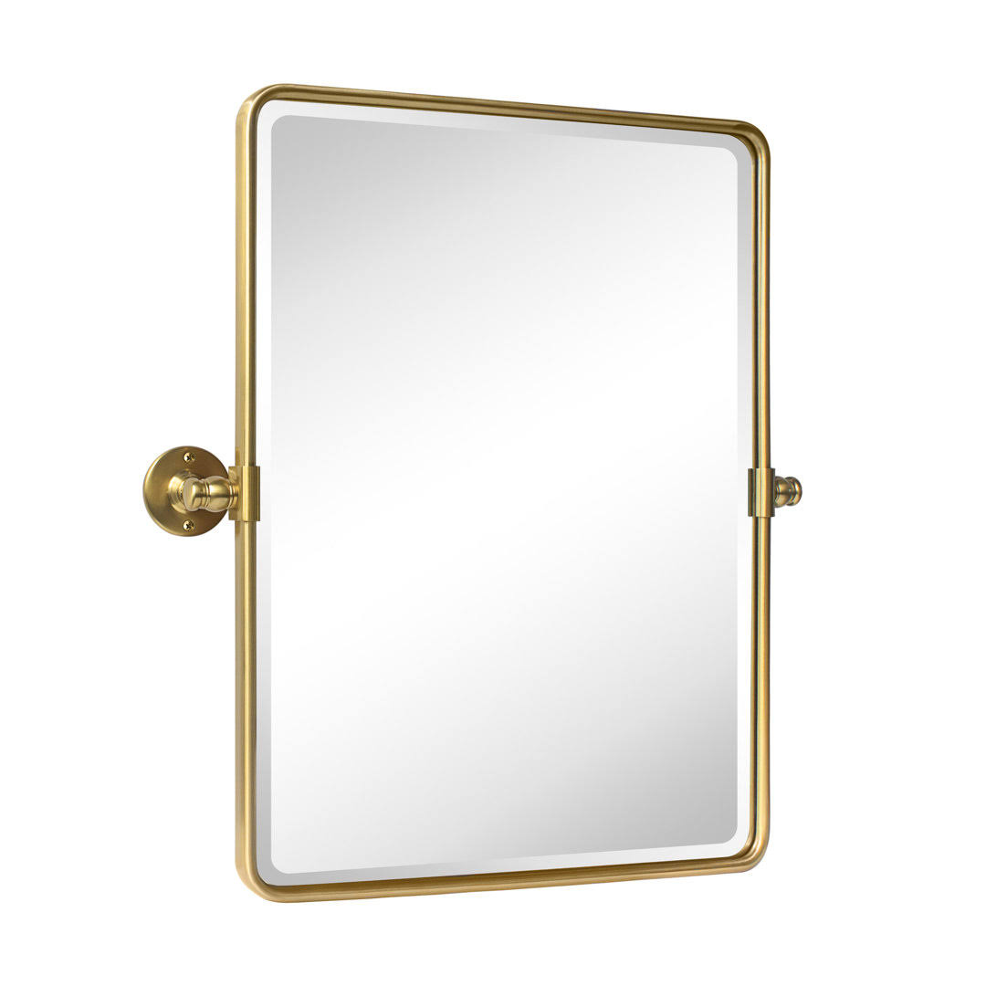 Woodvale Metal Framed Wall Mounted Bathroom / Vanity Mirror Red Barrel Studio Size: 24