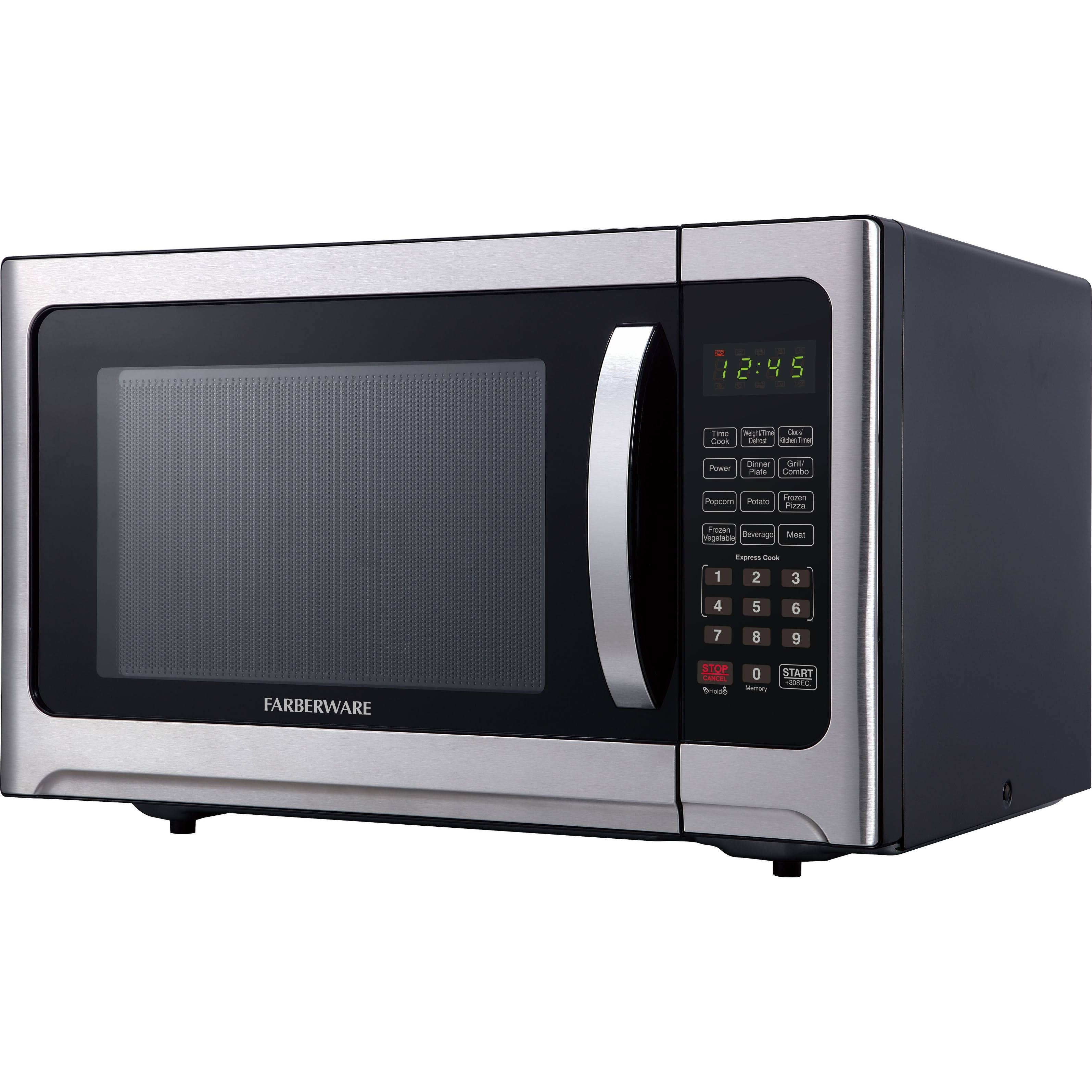 Farberware FM12SSG Professional 1.2 Cu. ft 1100-Watt Microwave and Grill Oven - Stainless Steel