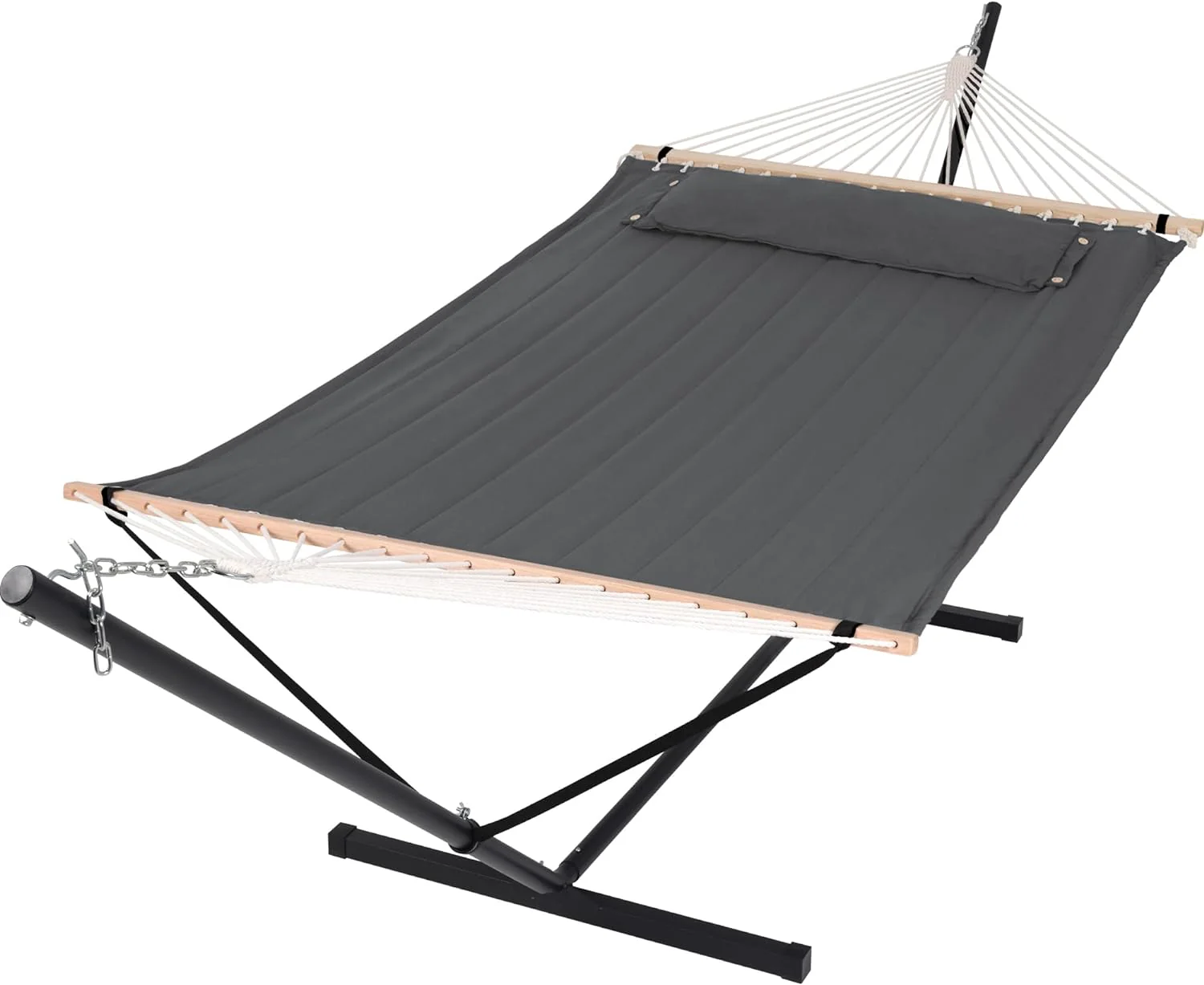 SUNCREAT 2 Person Hammock with Stand. 450 lbs Capacity