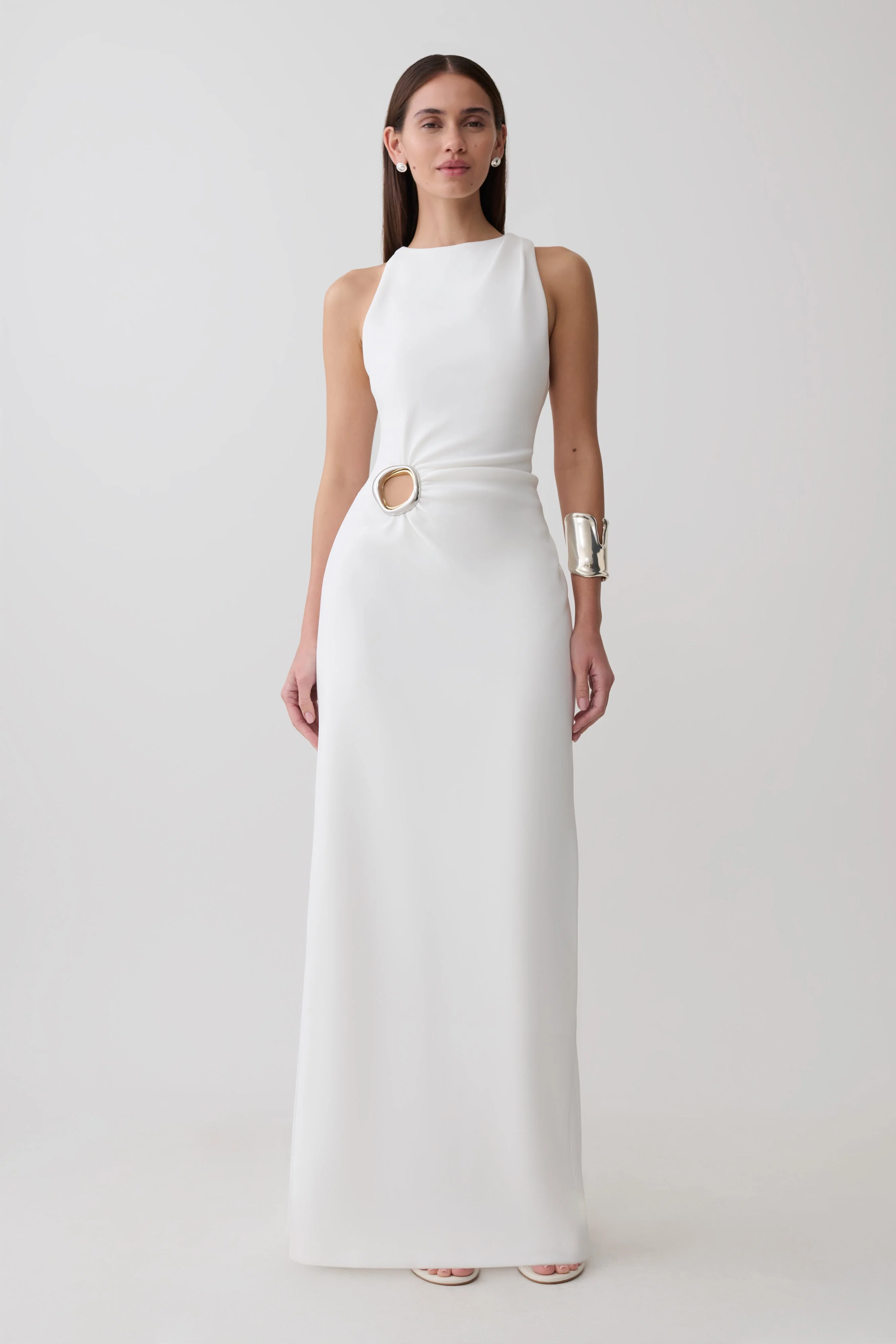Maylin Hardware Maxi Dress - Ivory