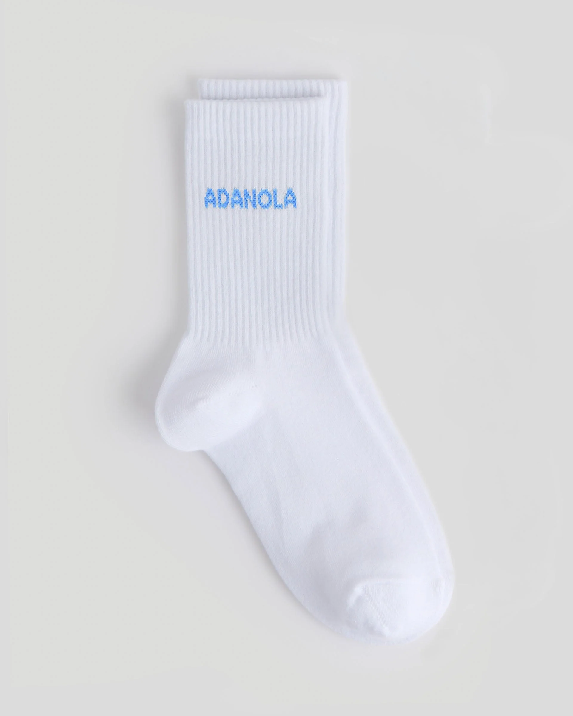 Socks - White/Ice Blue