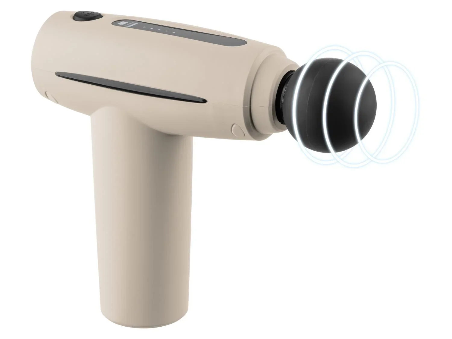 CRIVIT Mini-pistolet de massage CMMG 3.7 A1, 4 ttes, 5 vitesses