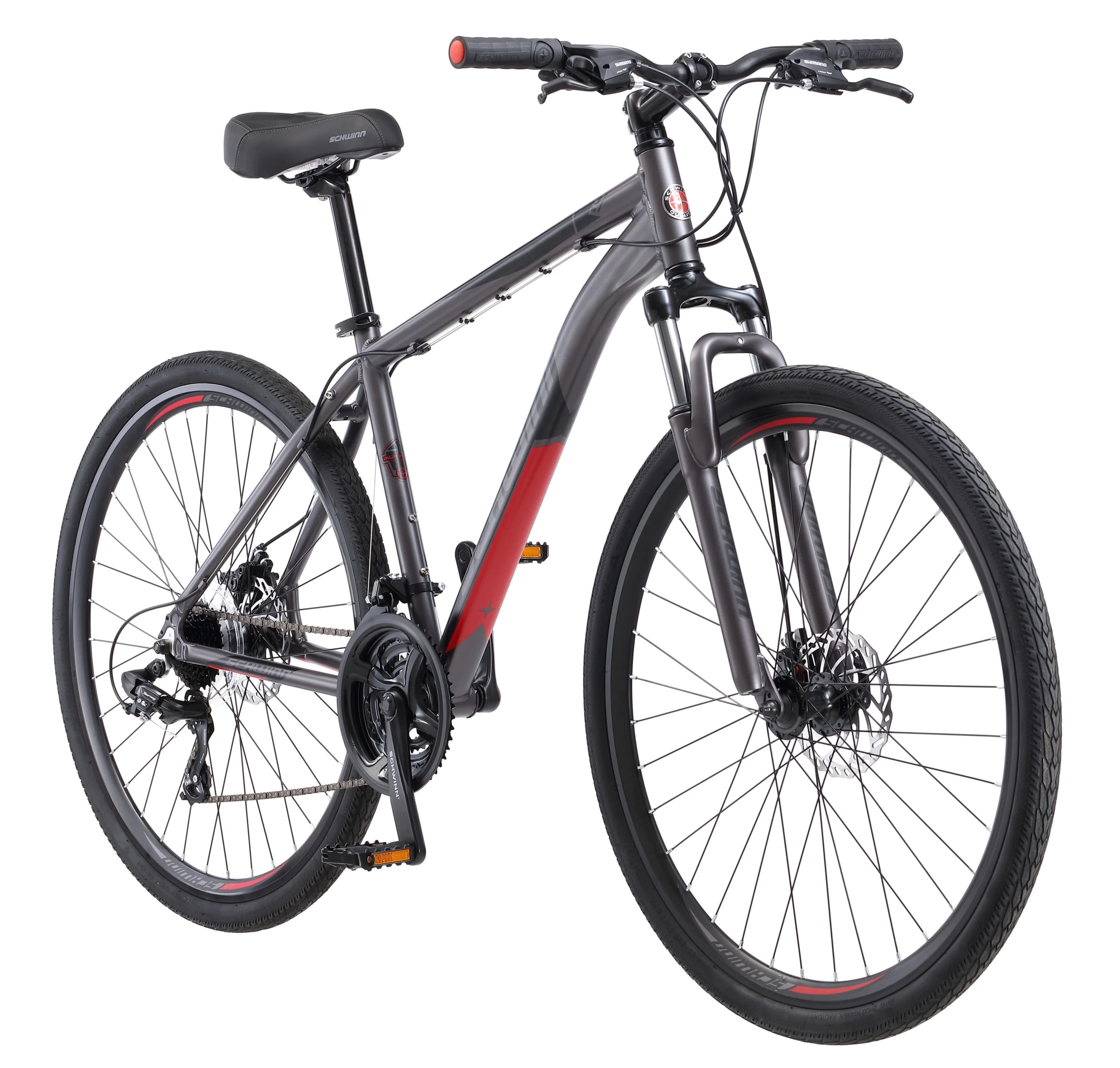 DSB Hybrid Bike, 700c wheels, 21 speeds, mens frame, grey