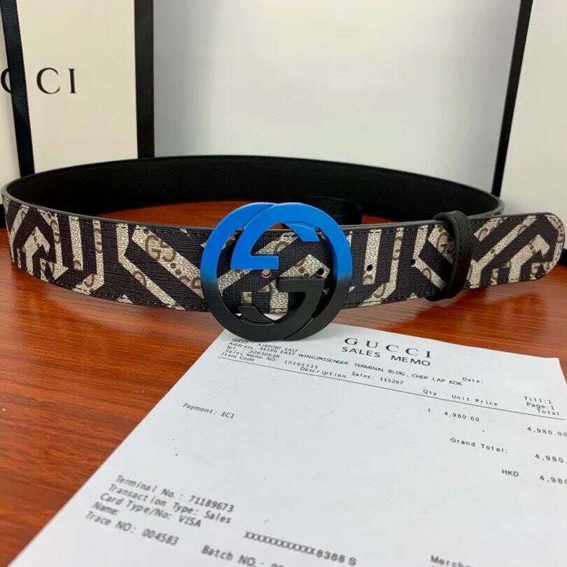 【GUCCI 公式専門店】クラシックGファミリーフラワーベルトボディ/初層レザーソール