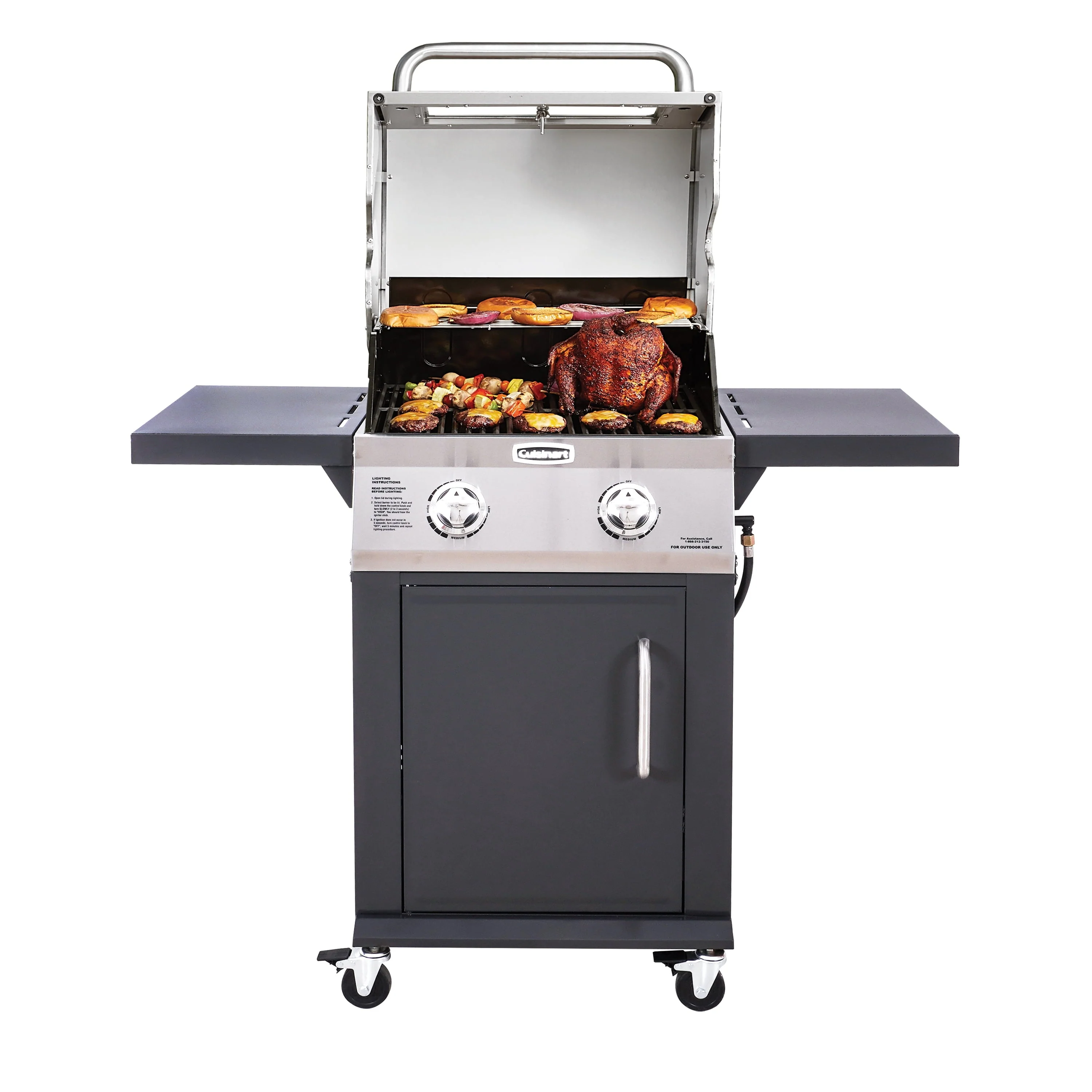 2-Burner Dual Fuel Gas Grill (Propane/Natural Gas) - Image 5