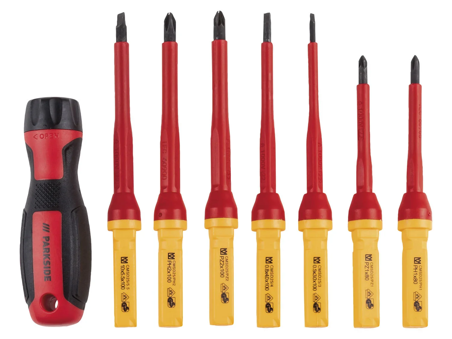 PARKSIDE Coffret d'outils d'lectricien, 83 pices