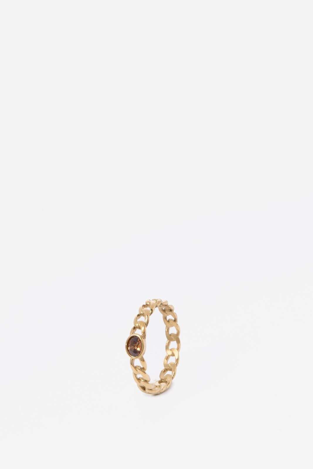 Gold plated chain ring