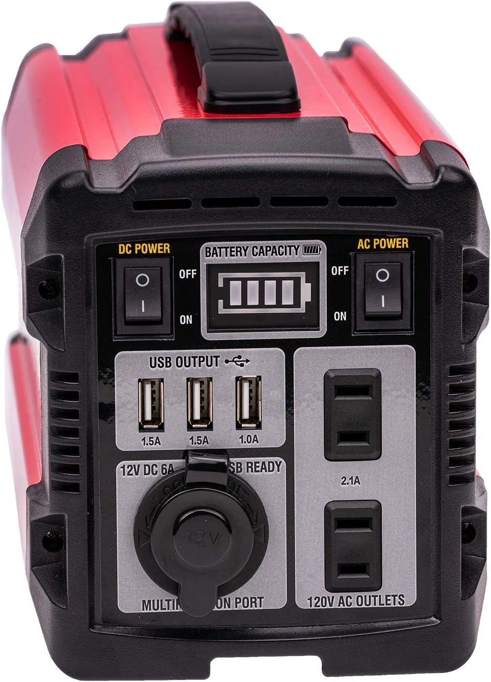 A - Ipower Portable Power Station 300W with Lithium - Ion Battery, Solar Powered Outdoor Generator, Battery Power Supply for Home Emergency Use, CPAP, Camping, Weekend Trip and Fishing