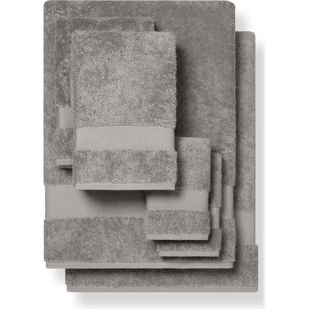 Boll & Branch Plush 6-Piece Organic Cotton Bath Towel Set in Stone