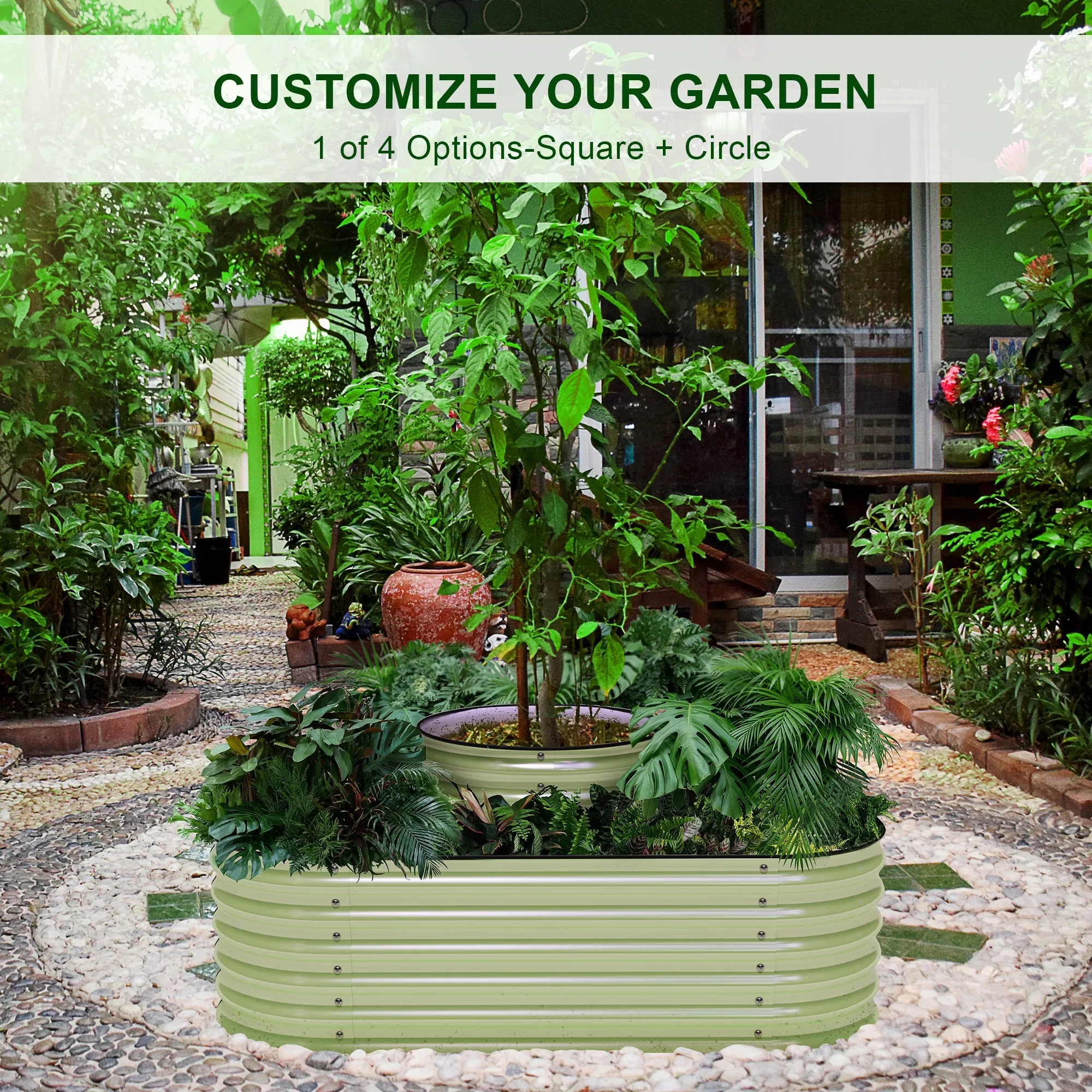Olle 4-Style Modular Galvanized Raised Garden Beds [Build 1 of 4 Configurations]
