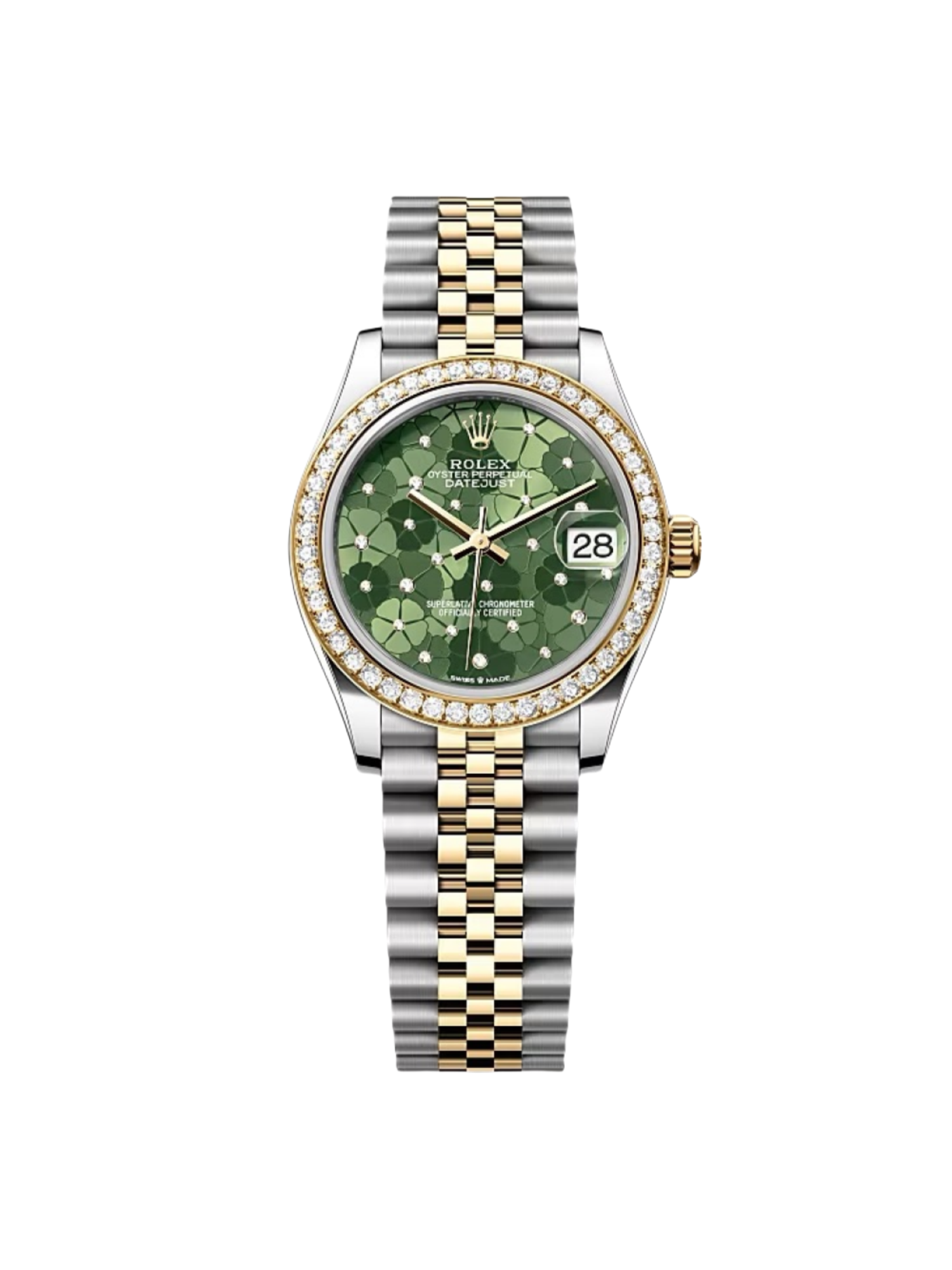 【Super Clone】RLX Datejust m278383-0031/0032 31mm Green Floral Dial Oyster Bracelet