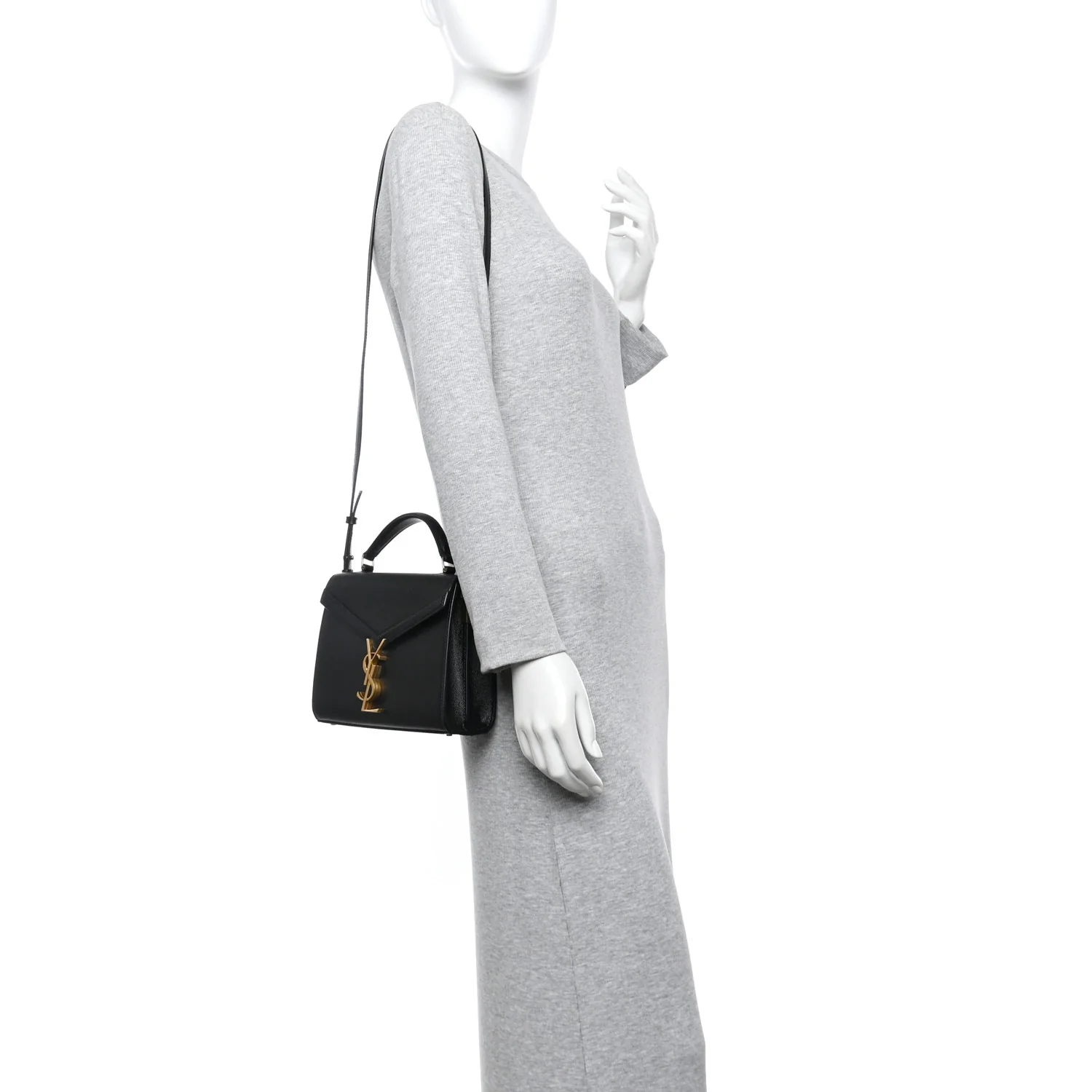 Grain de Poudre Mini Classic Monogram Cassandra Top Handle Black