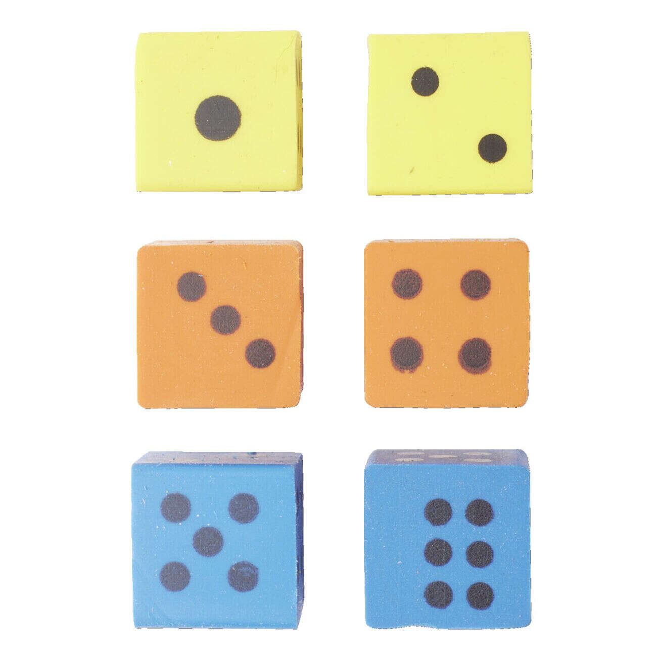 Gomme caoutchouc forme dés x6