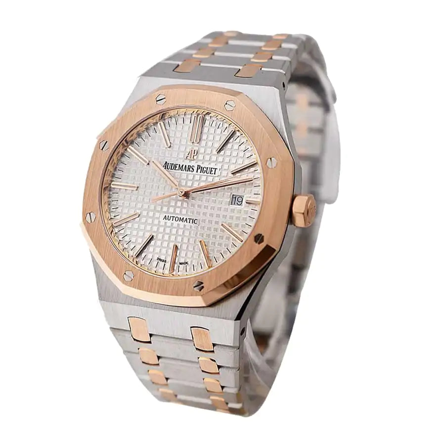 [Super Clone]Audemars piguet Royal Oak Selfwinding 41mm Steel and Rose Gold Selfwinding