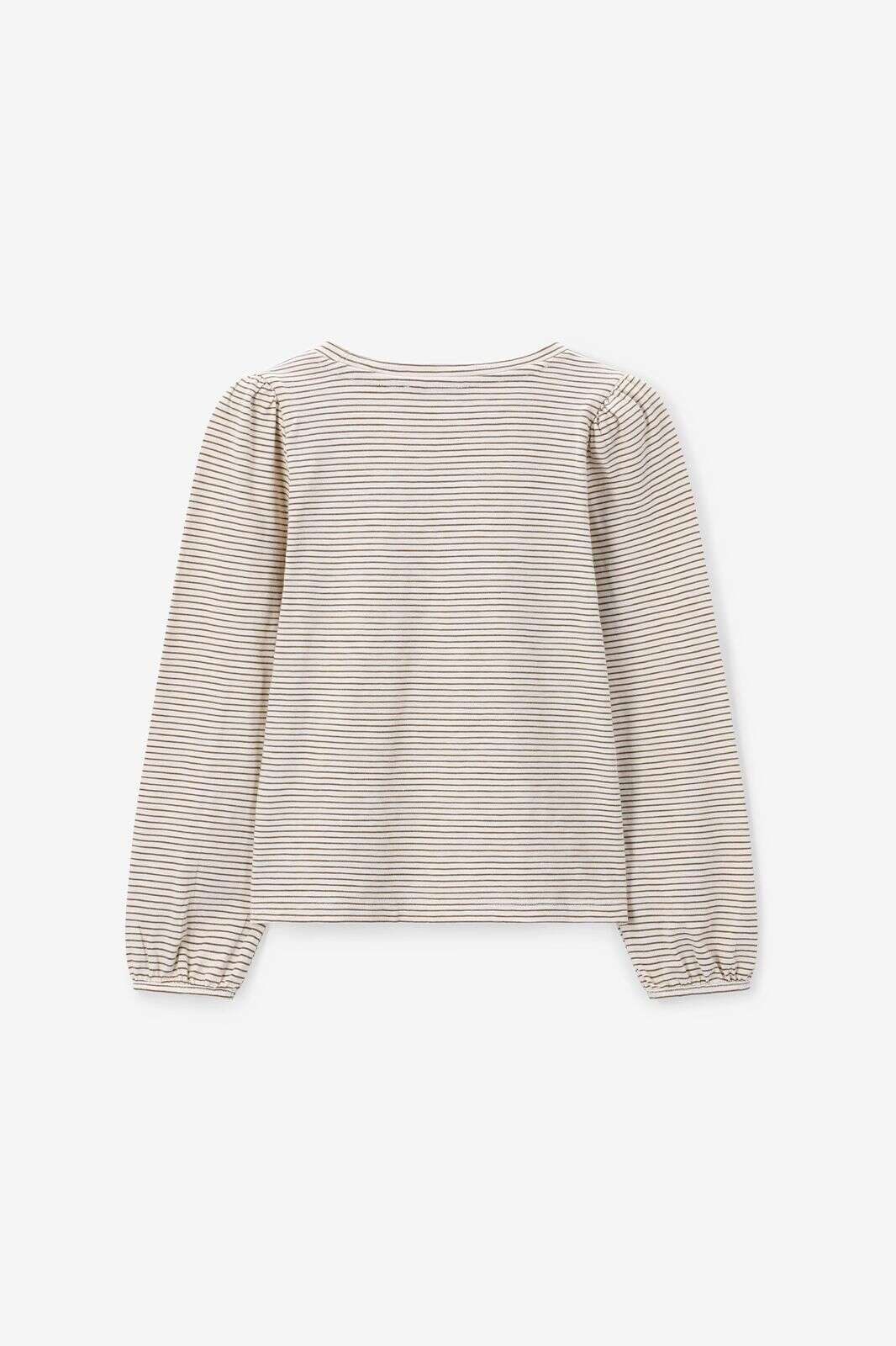 Donkergroene gestreepte longsleeve