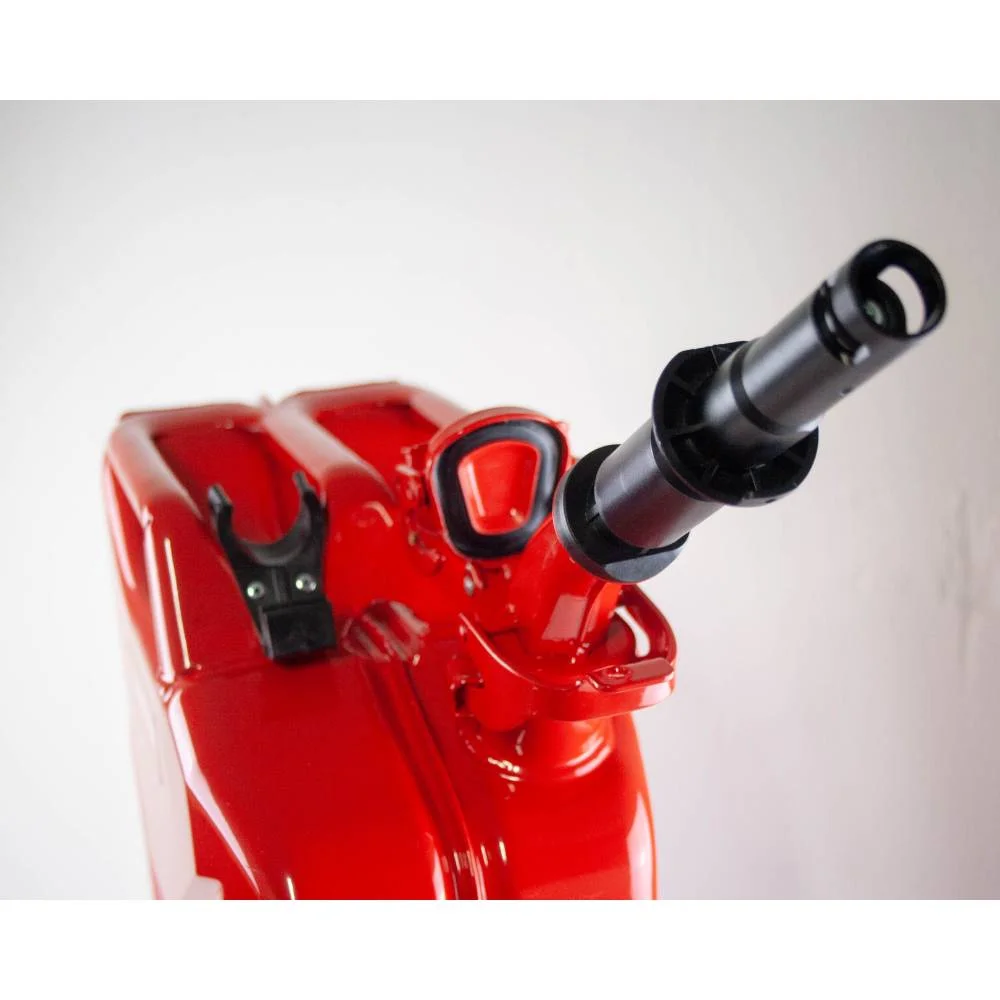 JC0020RVS Red Authentic NATO Jerry Fuel Can and Spout System, 20 Liter(1 Pack) - Image 3