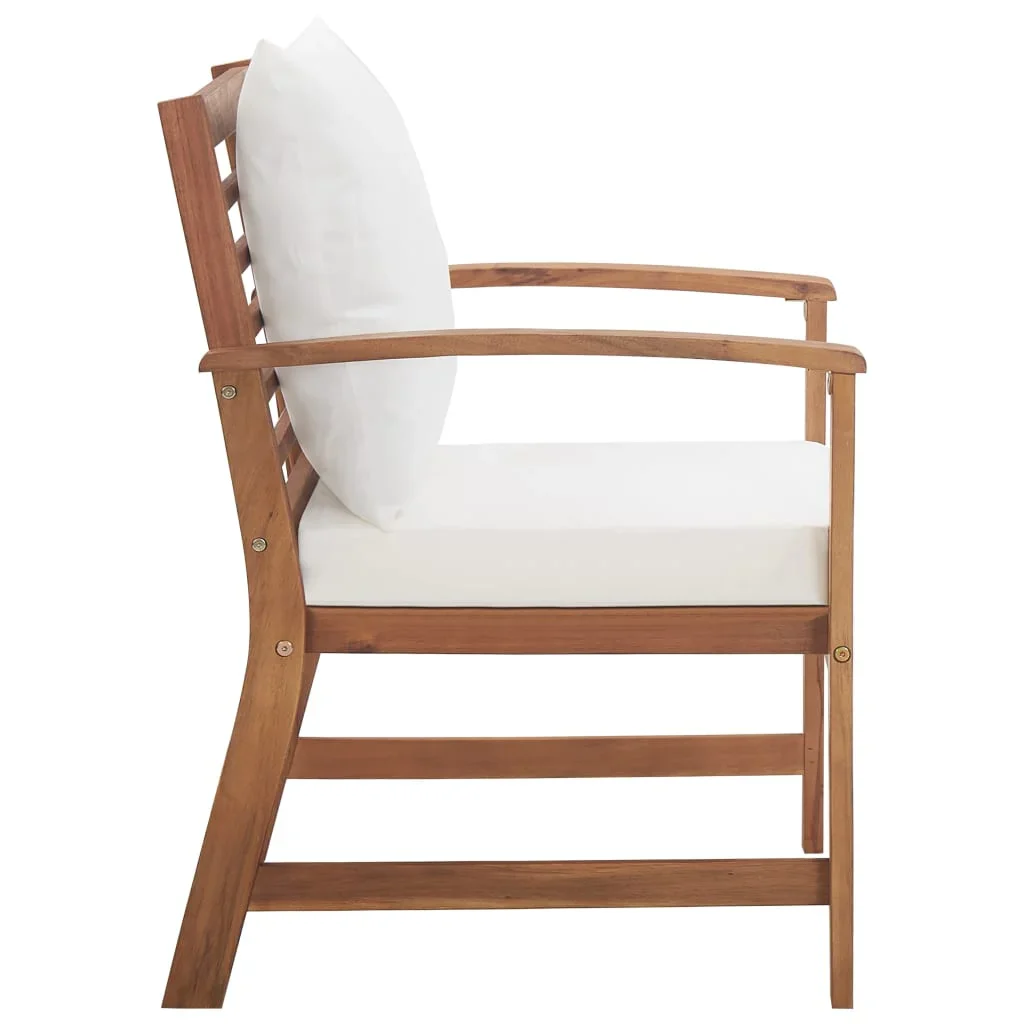 vidaXL Garden Sofa Set Warm Brown Solid Acacia wood Medium Durable