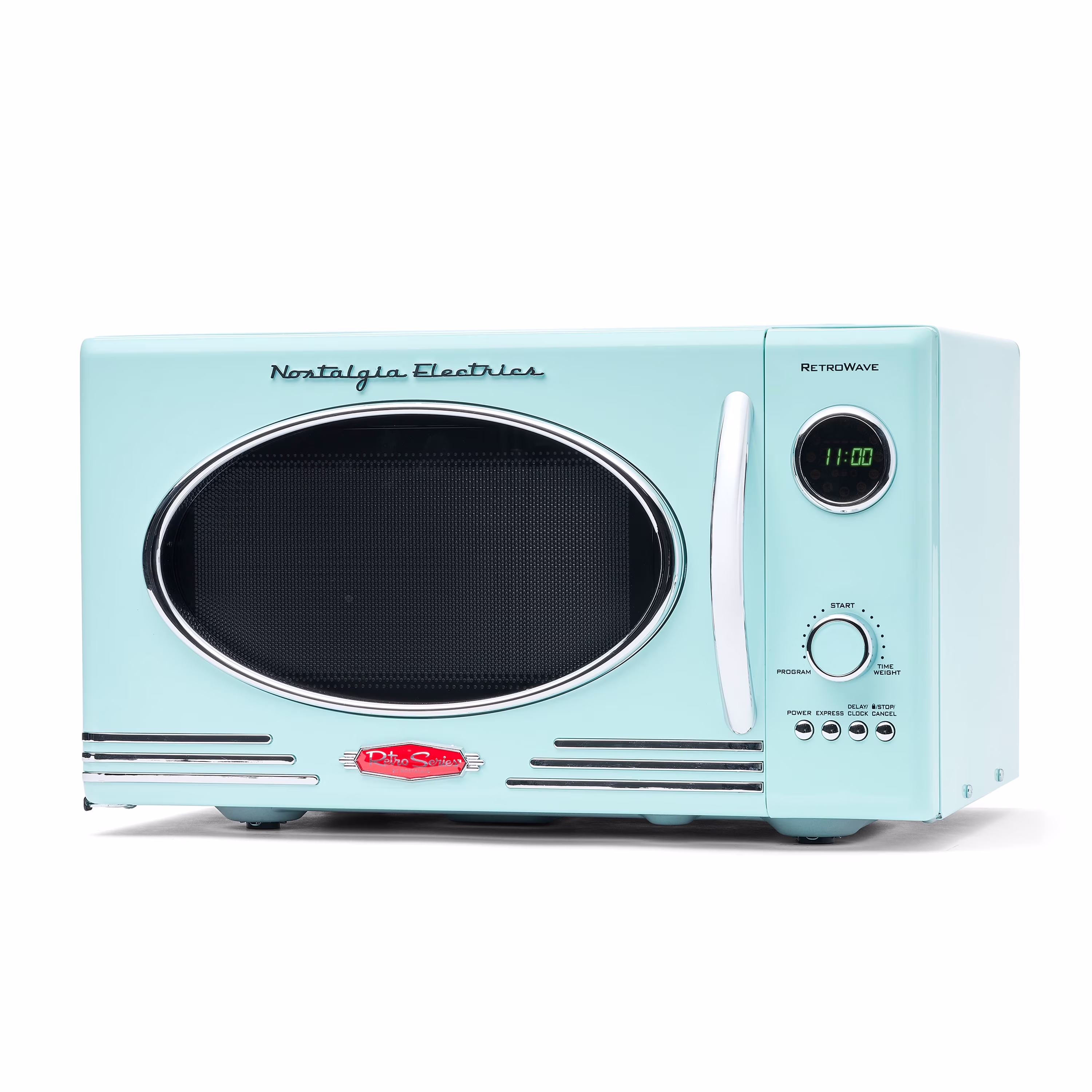 Retro Microwave for Countertop 0.9 cu ft Vintage Microwave, Ivory(Ivory) - Image 3