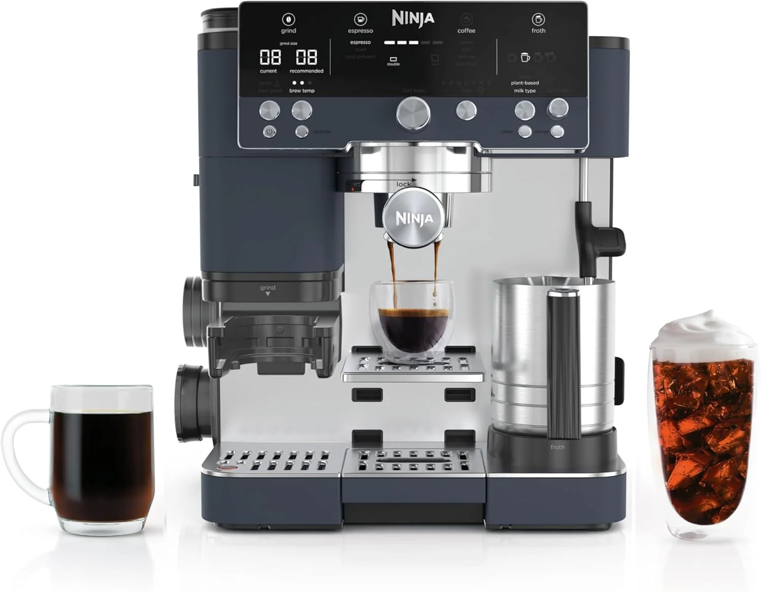 Machine à café expresso, filtre et infusion à froid Ninja Luxe Café 3 en 1 avec broyeur à café intégré