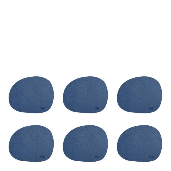 RAW Organic glassbrikke 6 stk dark blue