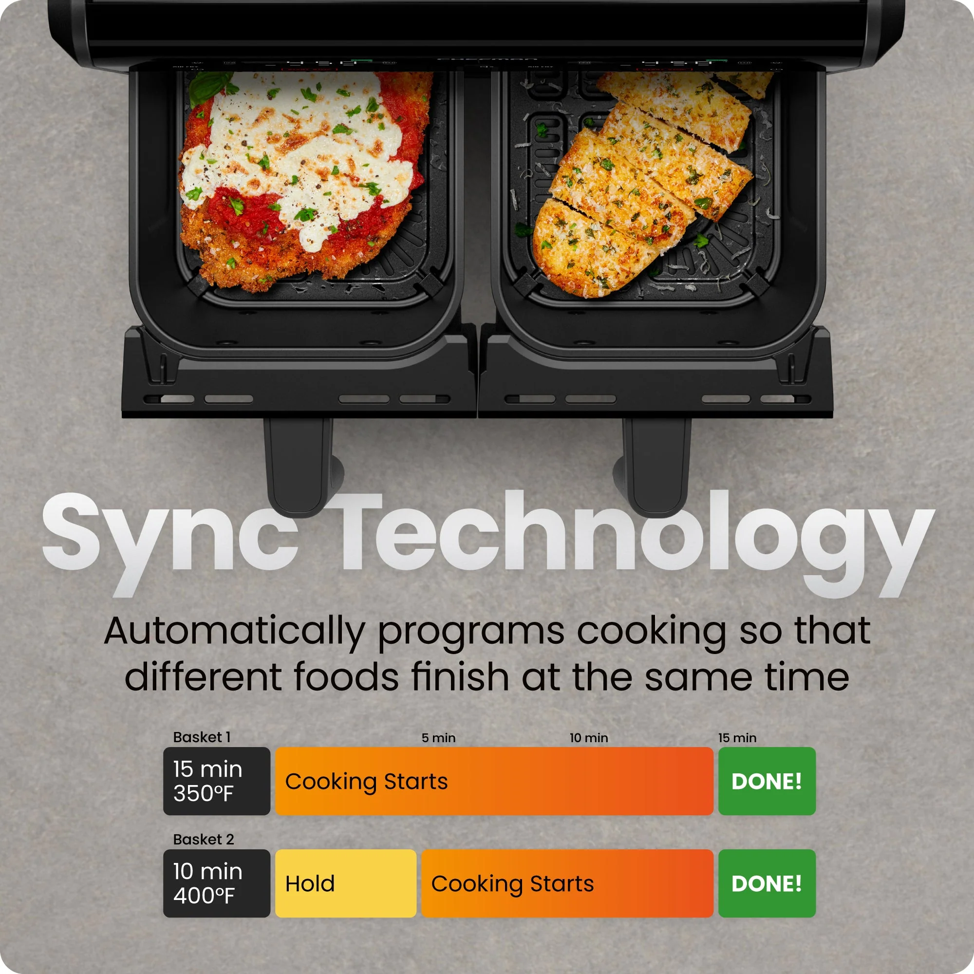 9 Qt. TurboFry Dual Basket Air Fryer