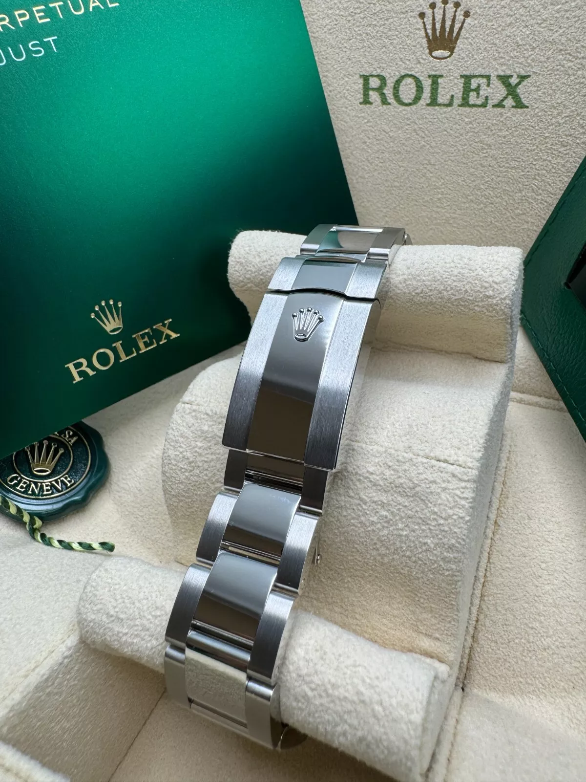 [Super Clone]RLX  Datejust 41mm Smooth Bezel White Roman Oyster - 126300-0015