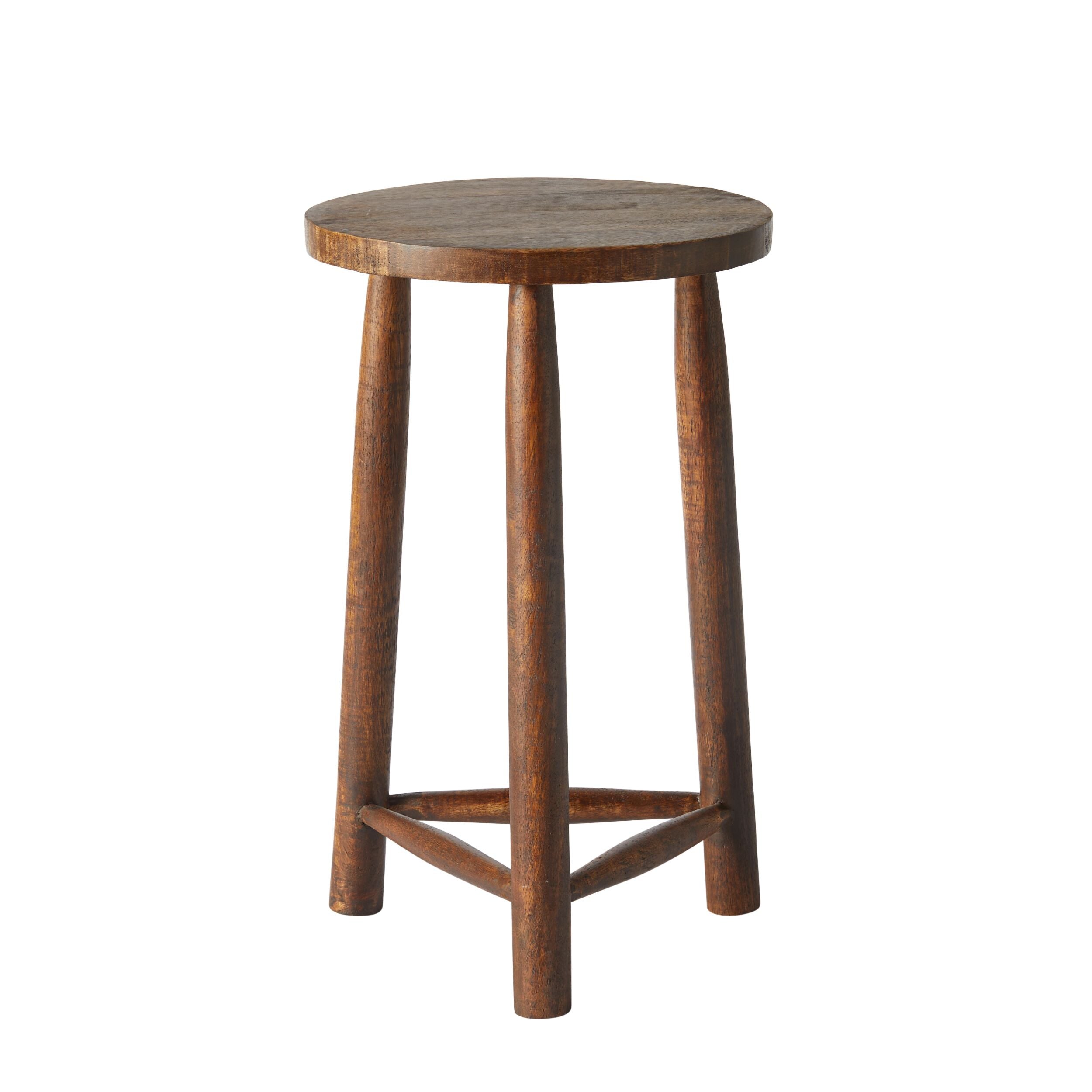 Parvani Stool Dark Walnut 30x30x50 cm