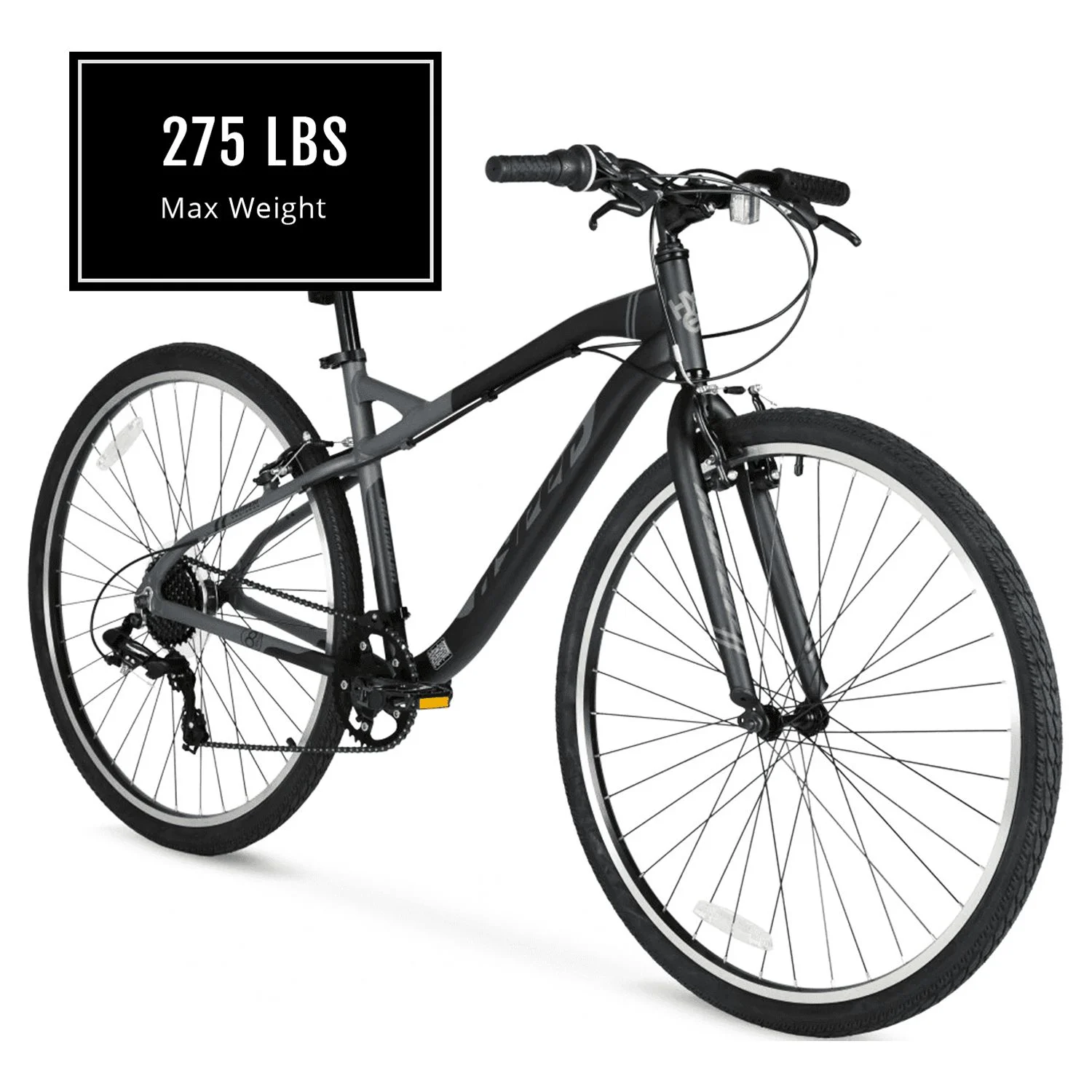 700c Urban Bike for Adults, Gray, Character Group: Urban - Image 4
