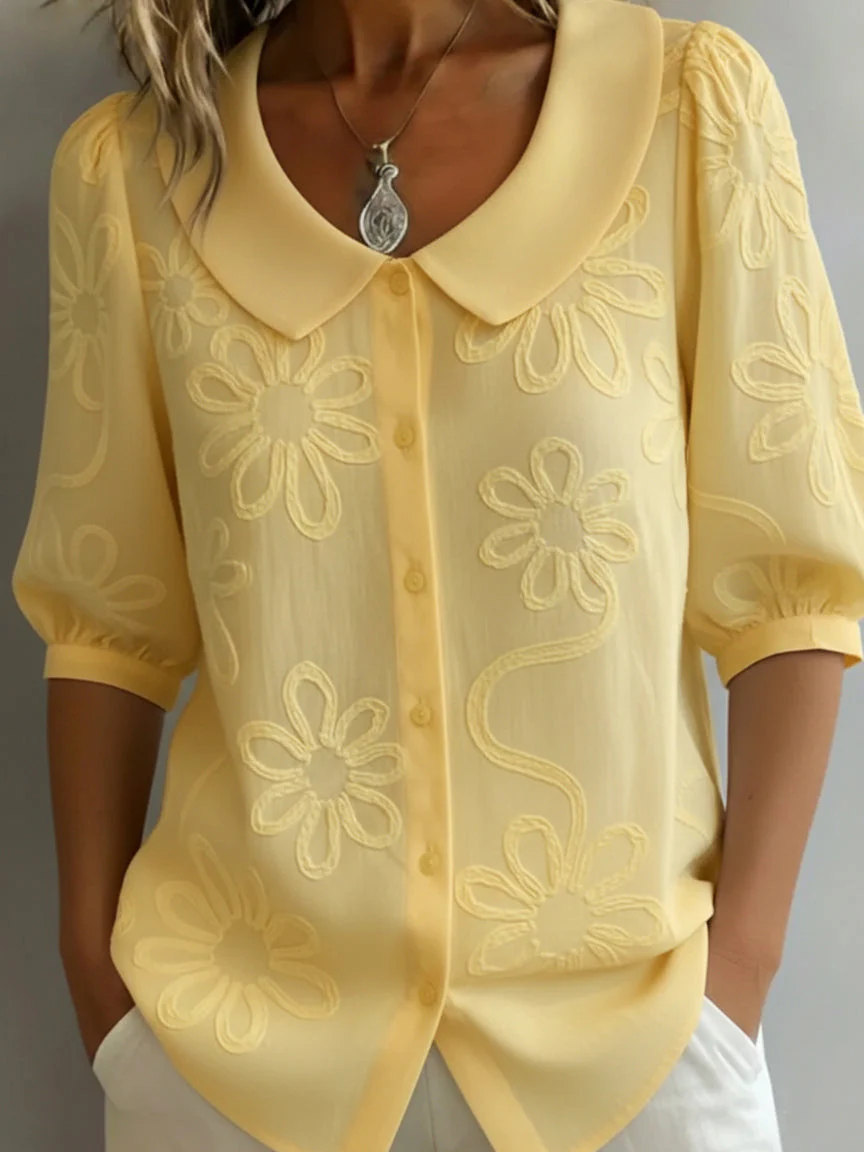 Aurélie | Blouse légère florale élégance naturelle