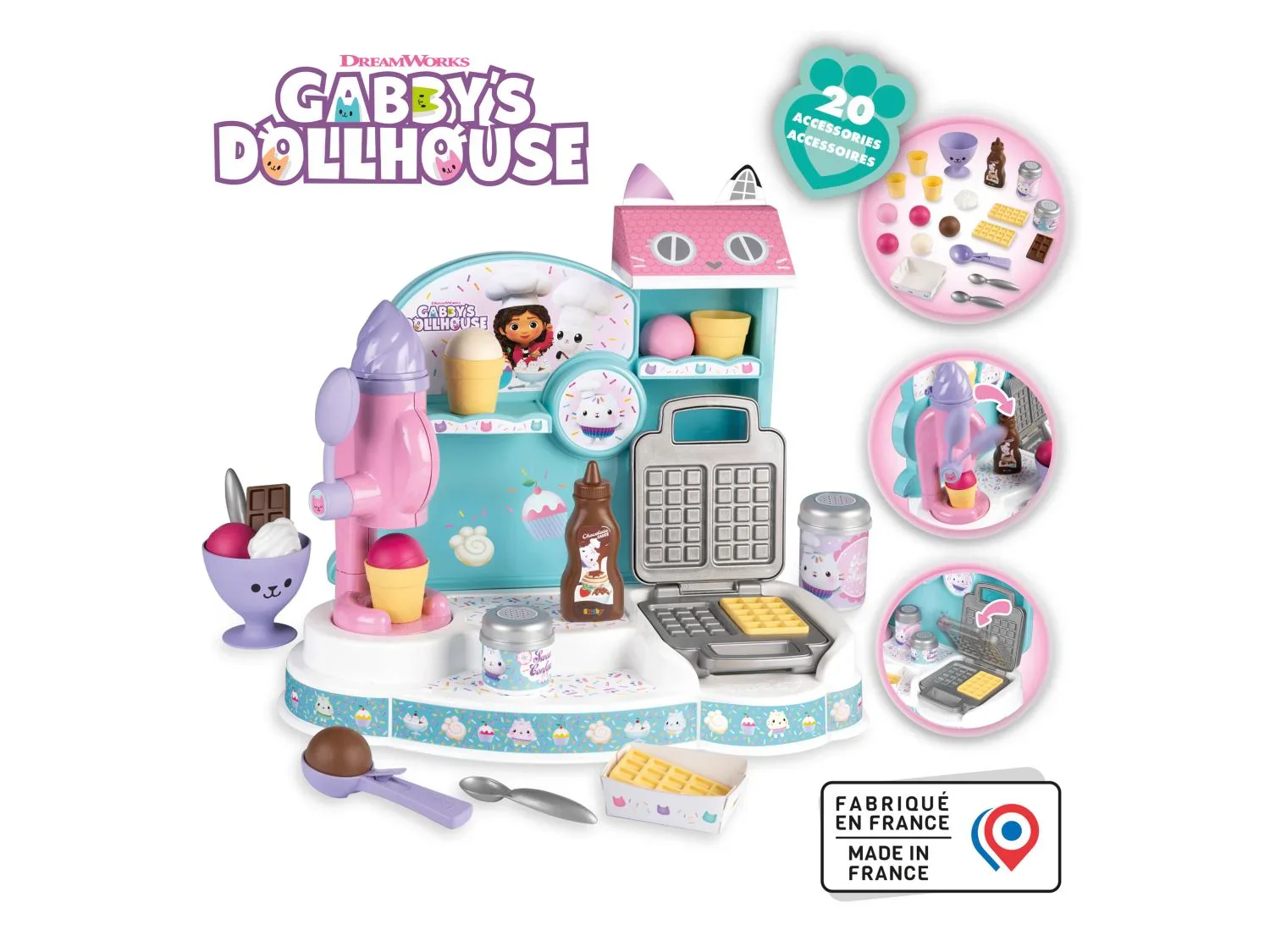SMOBY Cuisine ou Marchand de glace Gabby et la Maison Magique