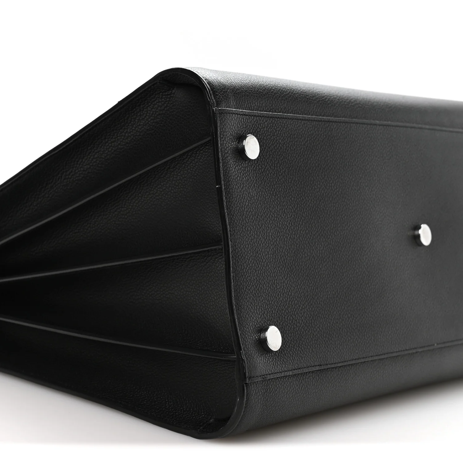 Grained Calfskin Large Sac De Jour Carryall Black