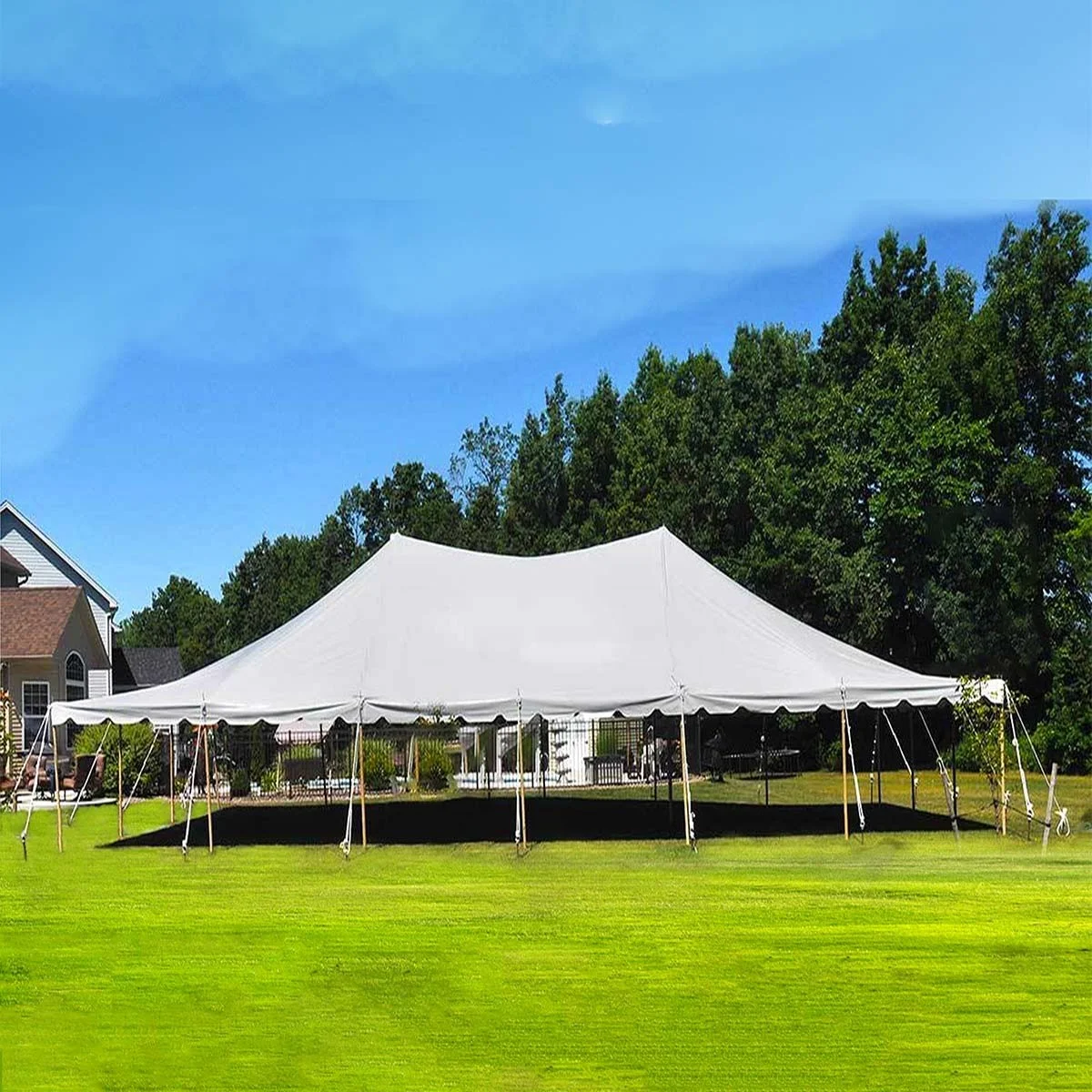 Sectional Outdoor Wedding Event Party Canopy Tent, White Waterproof, 30 ft x 60 ft(30 x 60) - Image 6