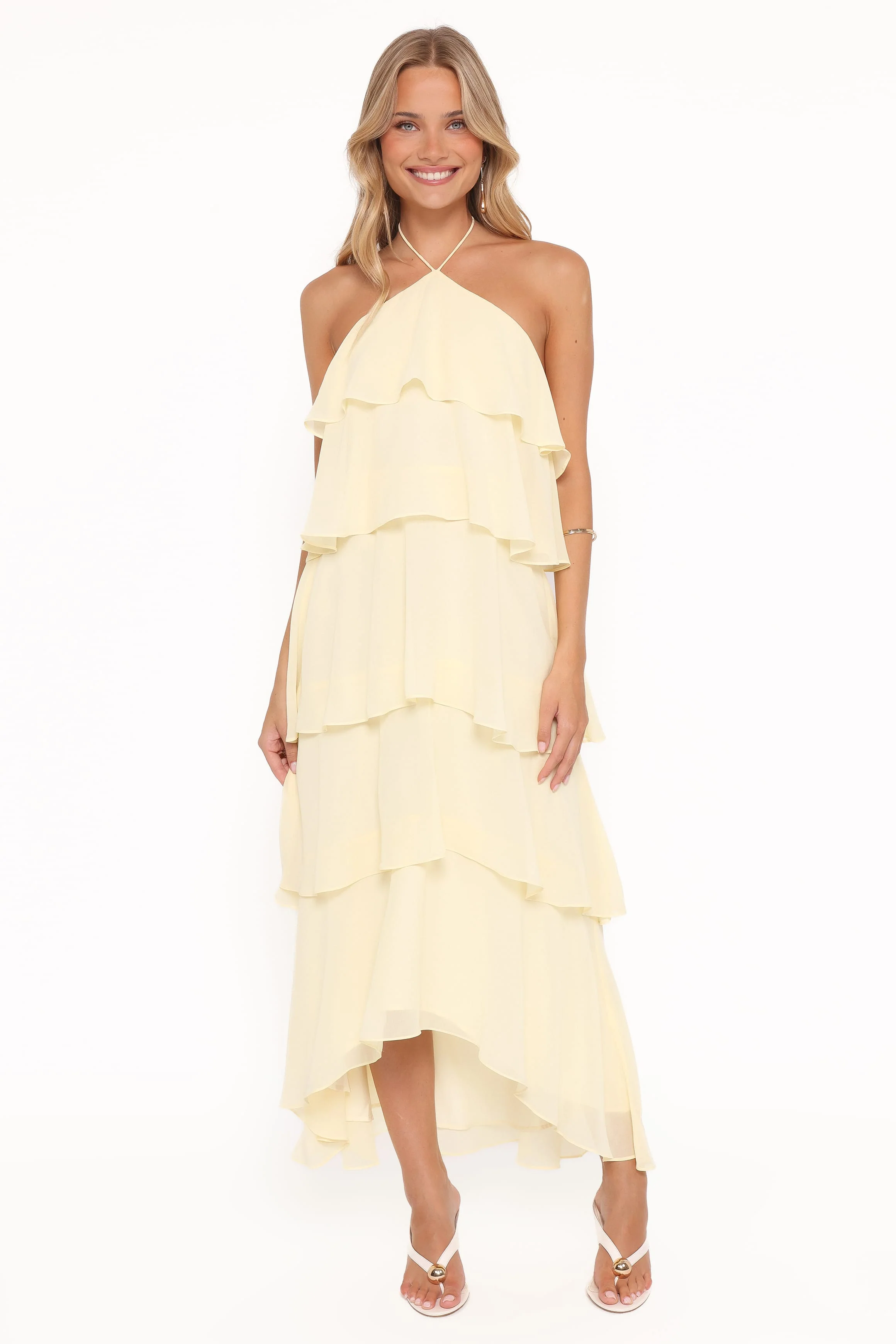 Jonia Halterneck Maxi Dress - Butter Yellow