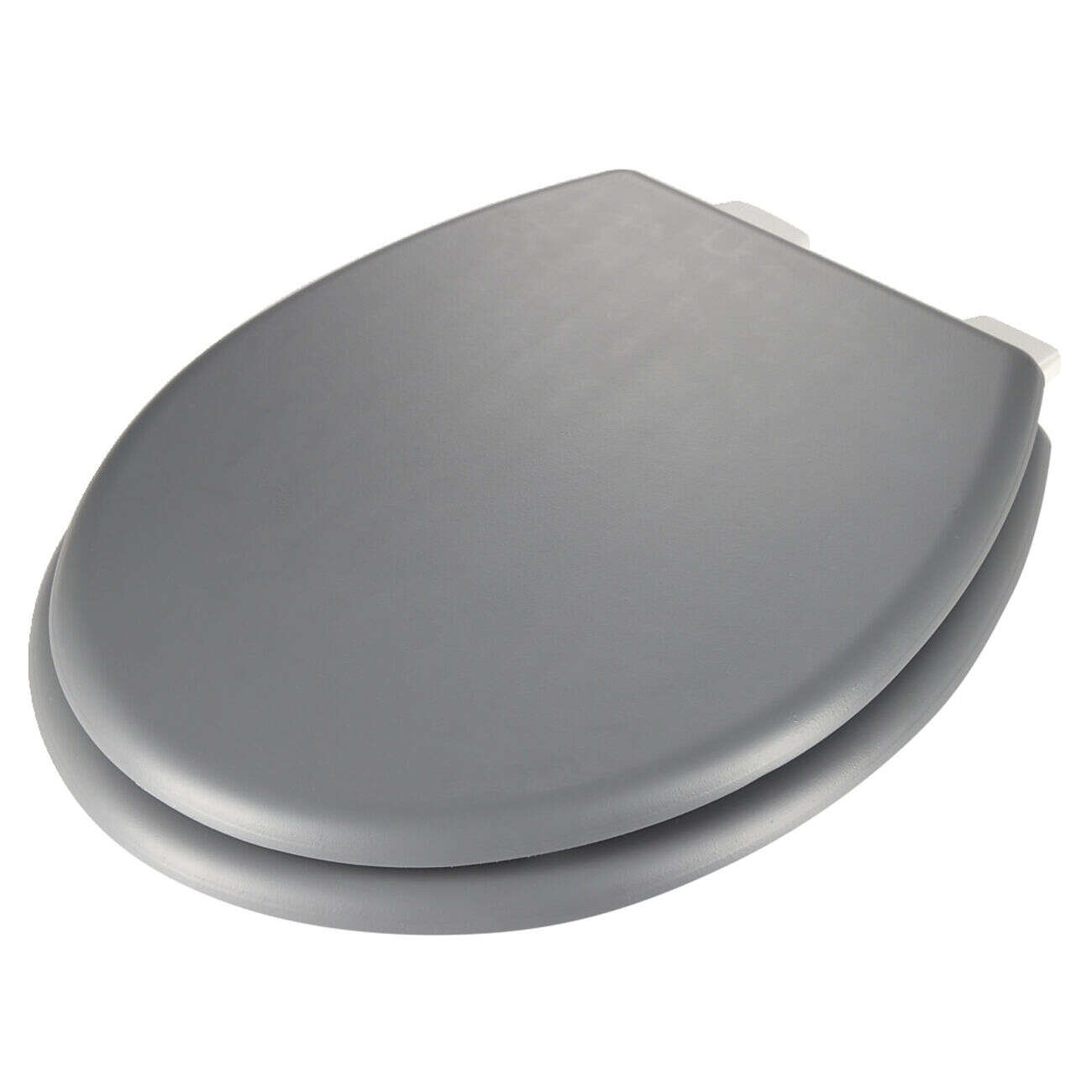 Abattant WC universel bois gris avec visserie