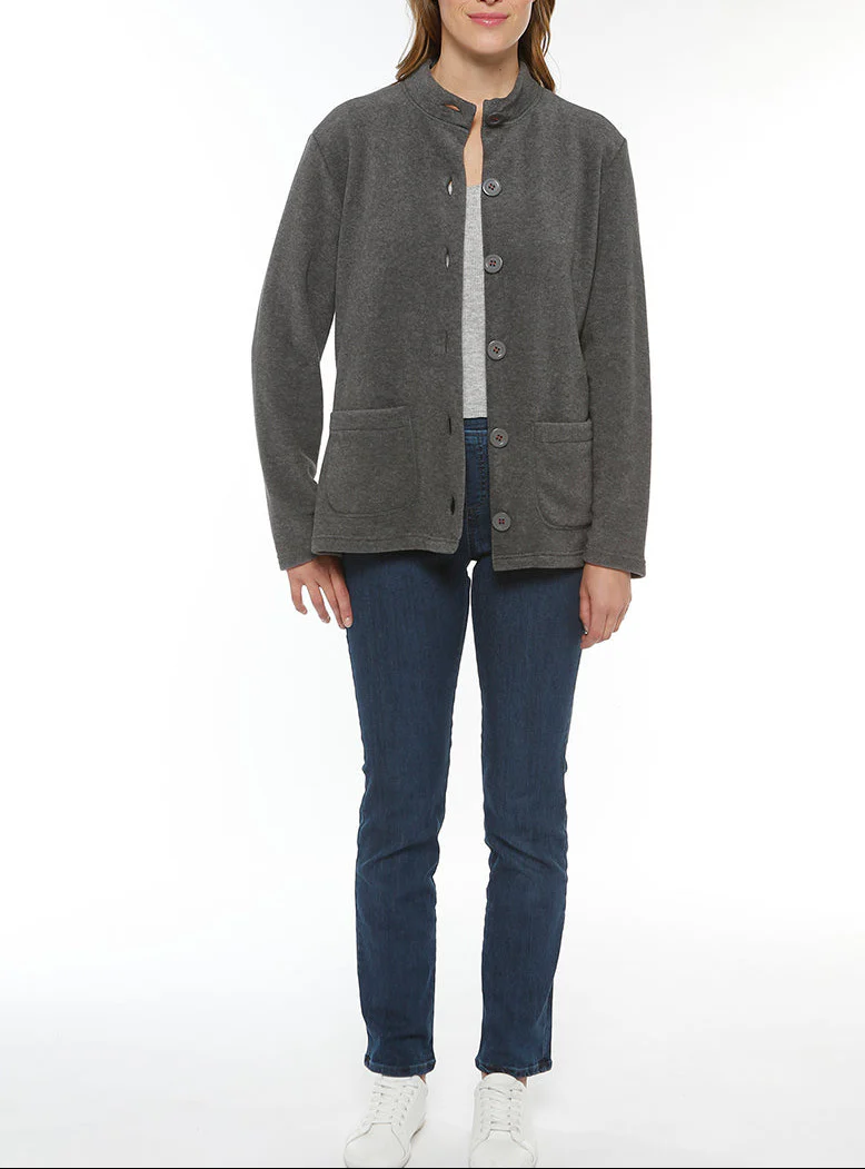 Cape femme gris anthracite fabriquée en France